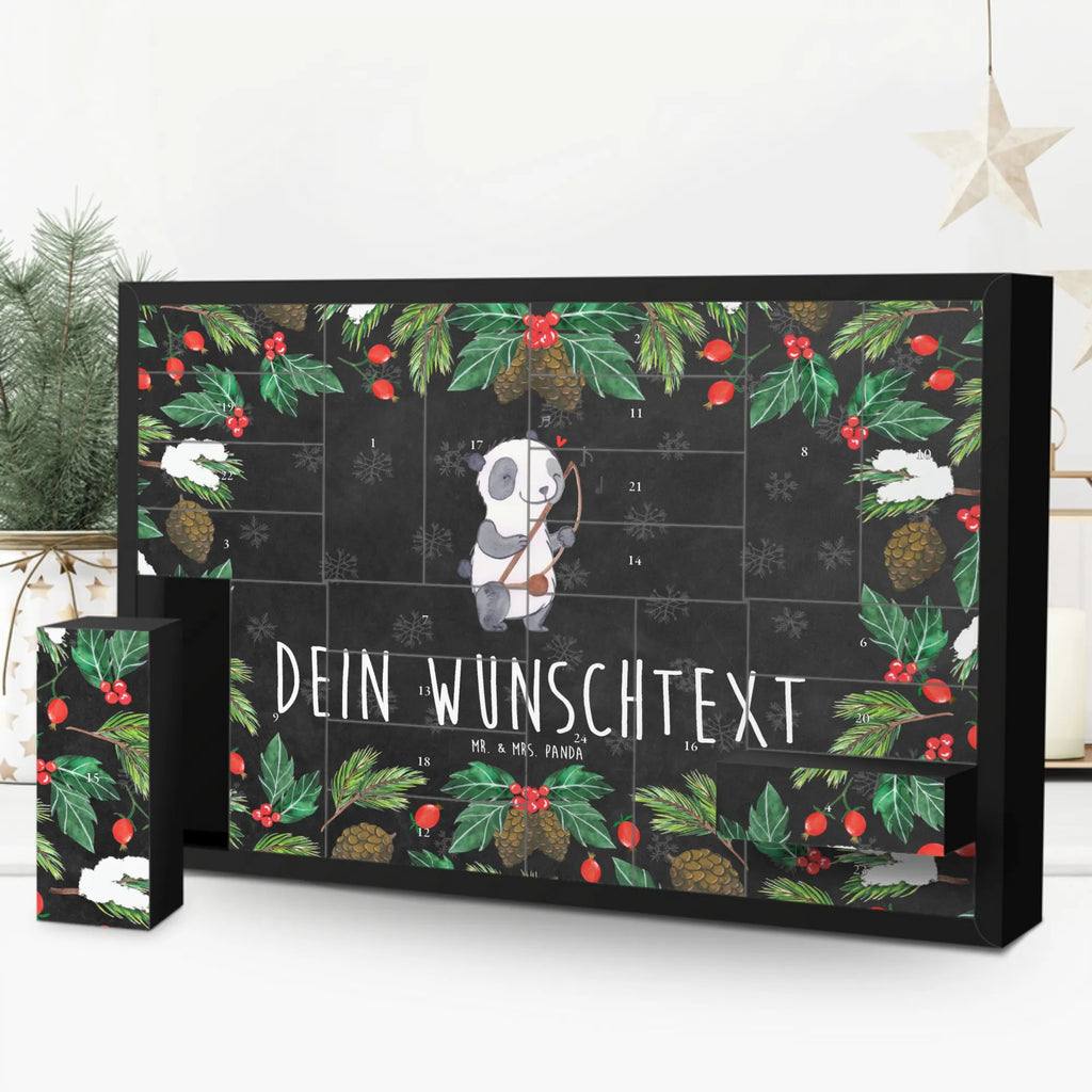 Personalisierter Befüllbarer Adventskalender Panda Berimbau Adventskalender Zum Selbst Befüllen, Befüllbarer Adventskalender, Instrumente, Geschenke Musiker, Musikliebhaber, Capoeira, Berimbau, Traditionsmusik, Brasilien, Maultrommel, Panda