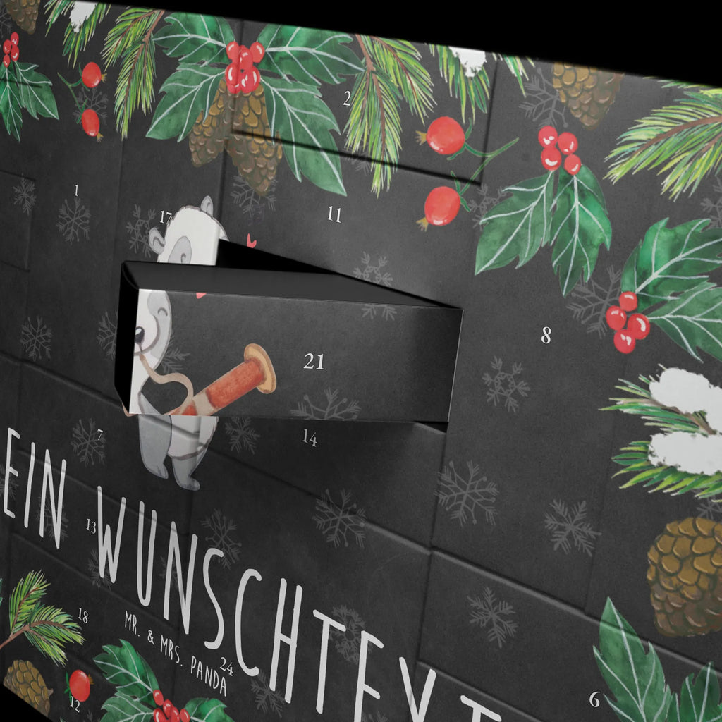 Personalisierter Befüllbarer Adventskalender Panda Fagott Adventskalender Zum Selbst Befüllen, Befüllbarer Adventskalender, Instrumente, Geschenke Musiker, Musikliebhaber, Holzblasinstrument, Kammermusik, Fagott, Panda, Klassik, Orchester