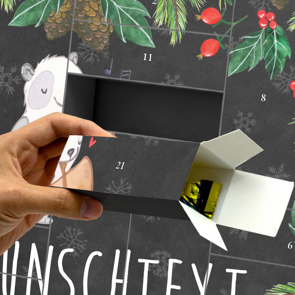  Panda waltornia tenorowa Adventskalender Zum Selbst Befüllen, Befüllbarer Adventskalender, Instrumente, Geschenke Musiker, Musikliebhaber, Flügelhorn, Ventil, Panda, Orchester, Horn, Tenorhorn, Blechblasinstrument