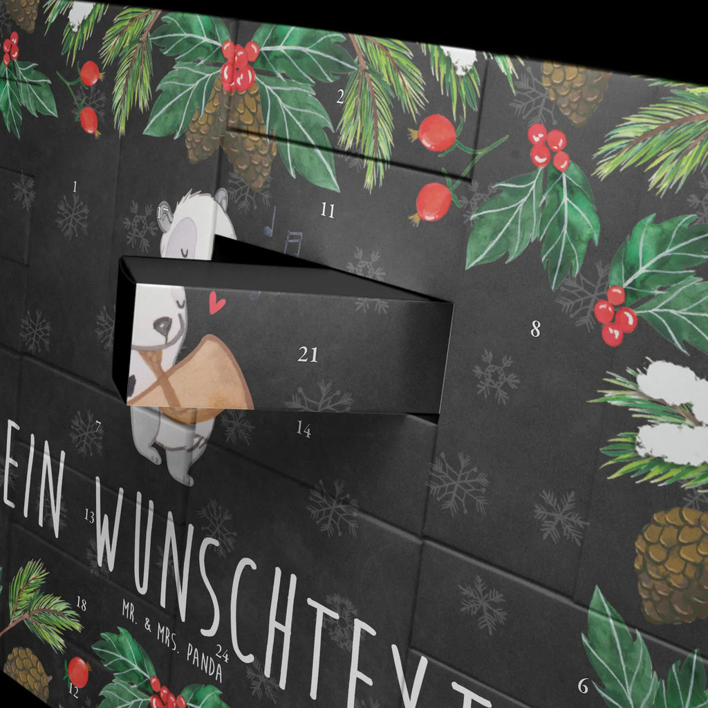  Panda waltornia tenorowa Adventskalender Zum Selbst Befüllen, Befüllbarer Adventskalender, Instrumente, Geschenke Musiker, Musikliebhaber, Flügelhorn, Ventil, Panda, Orchester, Horn, Tenorhorn, Blechblasinstrument