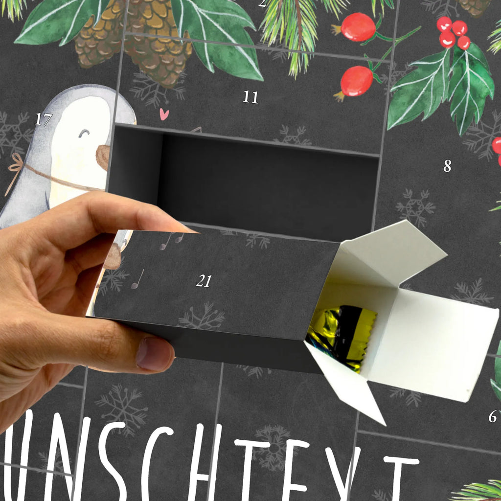 Personalisierter Befüllbarer Adventskalender Pinguin Handpan Befüllbarer Adventskalender, Adventskalender Zum Selbst Befüllen, Instrumente, Geschenke Musiker, Musikliebhaber, Pinguin, Steel Pan, Handpan, Stahltrommel