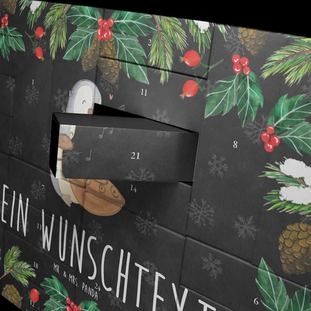 Personalisierter Befüllbarer Adventskalender Pinguin Handpan Befüllbarer Adventskalender, Adventskalender Zum Selbst Befüllen, Instrumente, Geschenke Musiker, Musikliebhaber, Pinguin, Steel Pan, Handpan, Stahltrommel