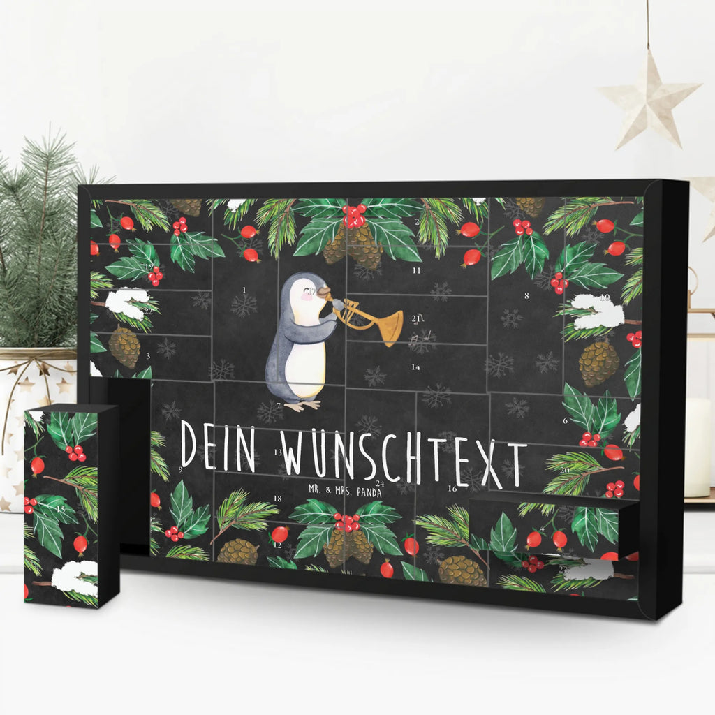  Pingwin puzon Befüllbarer Adventskalender, Adventskalender Zum Selbst Befüllen, Instrumente, Geschenke Musiker, Musikliebhaber, Bigband, Pinguin, Blechblasinstrument, Orchester, Klassik, Jazz, Posaune