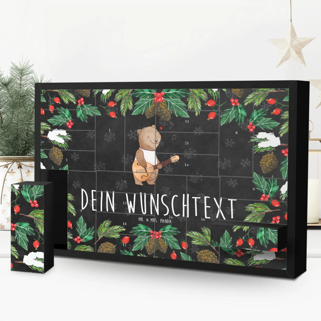  niedźwiedź mandolina Befüllbarer Adventskalender, Adventskalender Zum Selbst Befüllen, Instrumente, Geschenke Musiker, Musikliebhaber, Barock, Zupfinstrument, Bär, Klassik, Saiteninstrument, Mandoline