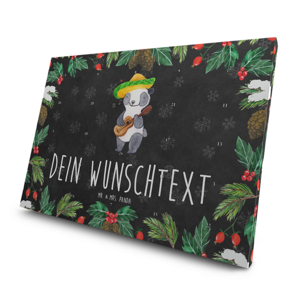  Panda Vihuela Personalisierter Tee Adventskalender, Instrumente, Geschenke Musiker, Musikliebhaber, Spanien, Vihuela, Zupfinstrument, Panda, Laute, Akustik