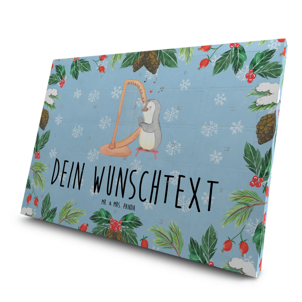  pingwin harfa Personalisierter Tee Adventskalender, Instrumente, Geschenke Musiker, Musikliebhaber, Harfe, Zupfinstrument, Hochzeit, Klassik, Pinguin, Konzertharfe, Saiteninstrument