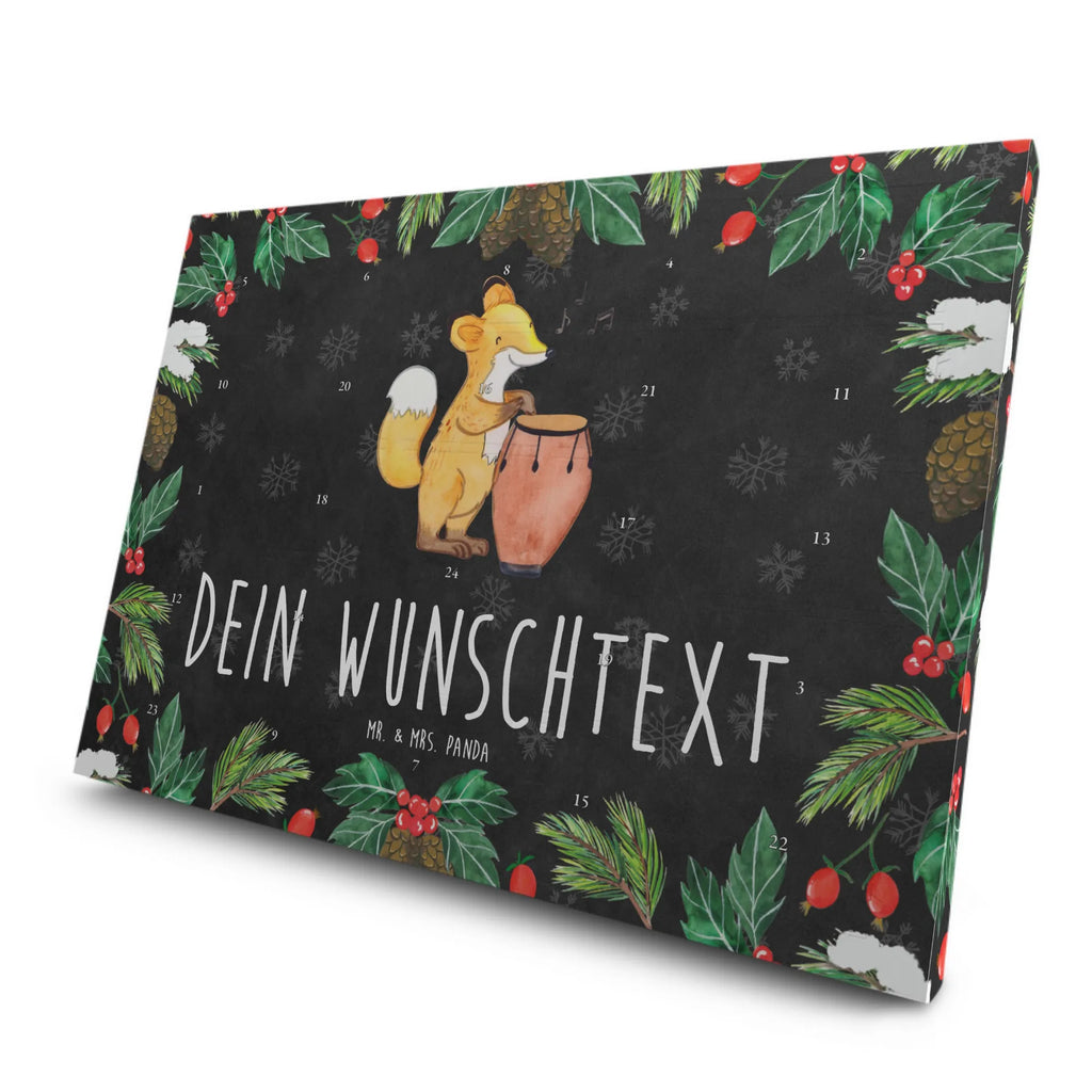 Personalisierter Tee Adventskalender Fuchs Congas Personalisierter Tee Adventskalender, Instrumente, Geschenke Musiker, Musikliebhaber, Tanzmusik, Congas, Rhythmus, Fuchs, Trommel