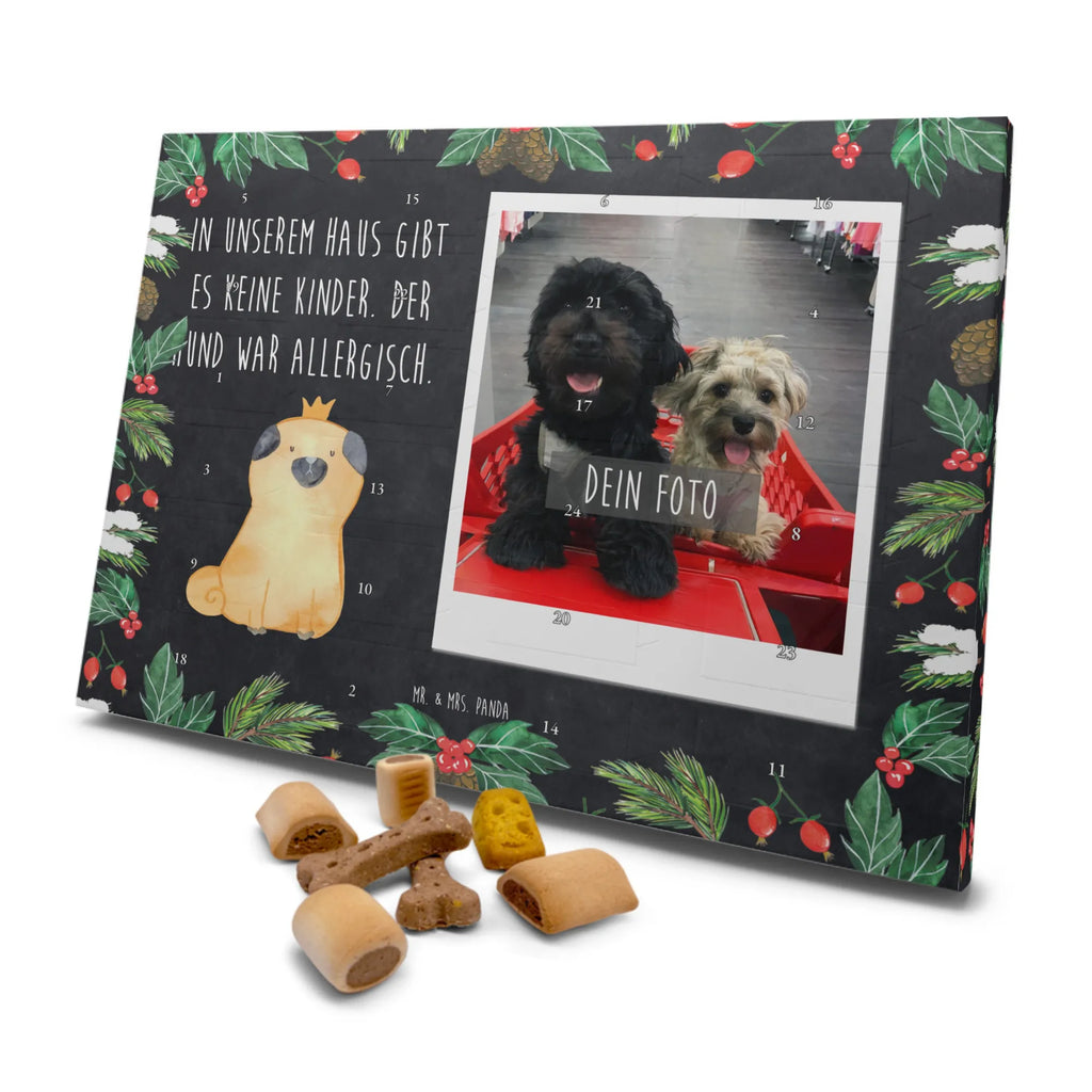 Personalisierter Hunde Foto Adventskalender Mops Krone Personalisierter Hunde Foto Adventskalender, Sprüche, Hund, Hunderasse, Hundebesitzer, Hundemotiv, Haustier, Tierliebhaber, Kinderlos, Hausregel, Hundebesitzer. Spruch, Lustig, Allergisch, Mops