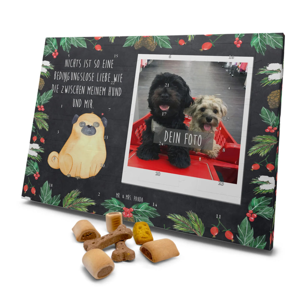Personalisierter Hunde Foto Adventskalender Mops Personalisierter Hunde Foto Adventskalender, Sprüche, Hund, Hunderasse, Hundebesitzer, Hundemotiv, Haustier, Tierliebhaber, Mops, Liebe, Hundeliebe