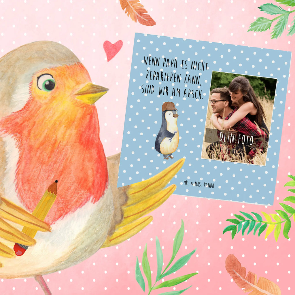 Personalized Photo Deluxe Card If Daddy can't fix it, we're screwed. Personalisierte Foto Grußkarte, Familie, Vatertag, Muttertag, Bruder, Schwester, Mama, Papa, Oma, Opa, Bester Papa der Welt, Vater, Geschenk Papa