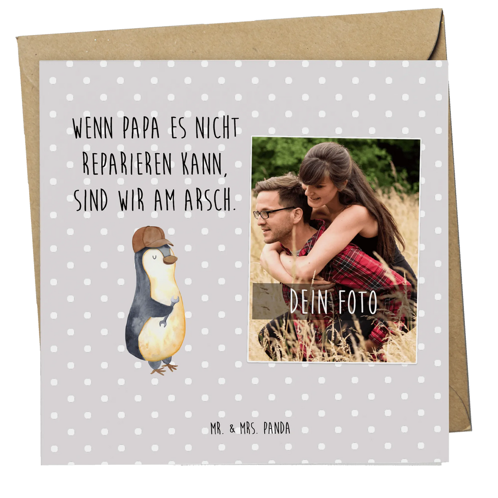 Personalized Photo Deluxe Card If Daddy can't fix it, we're screwed. Personalisierte Foto Grußkarte, Familie, Vatertag, Muttertag, Bruder, Schwester, Mama, Papa, Oma, Opa, Bester Papa der Welt, Vater, Geschenk Papa