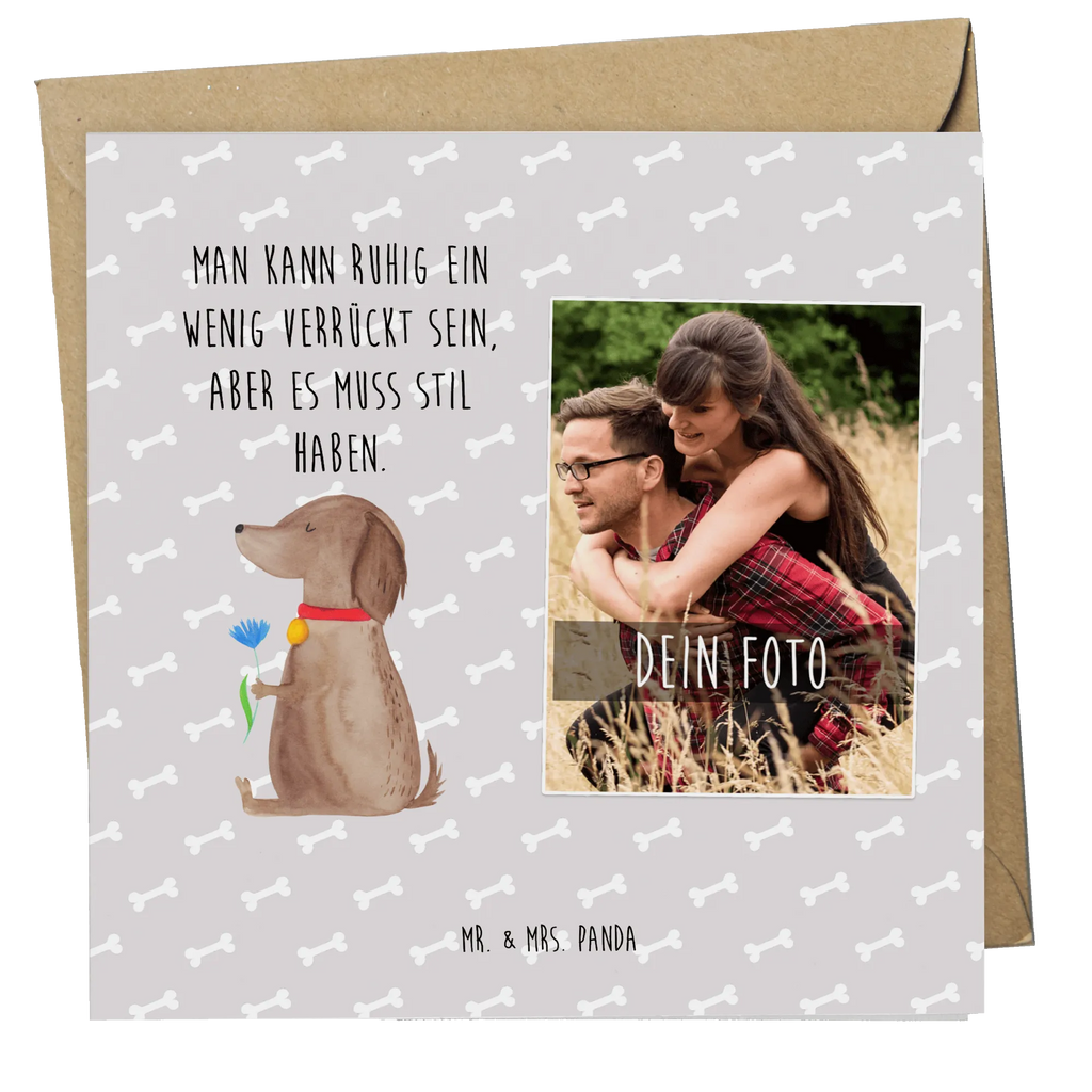 Personalisierte Foto Deluxe Karte Hund Blume Personalisierte Foto Grußkarte, Hund, Hundemotiv, Haustier, Hunderasse, Tierliebhaber, Hundebesitzer, Sprüche, Frauchen, Hunde, Hundeliebe