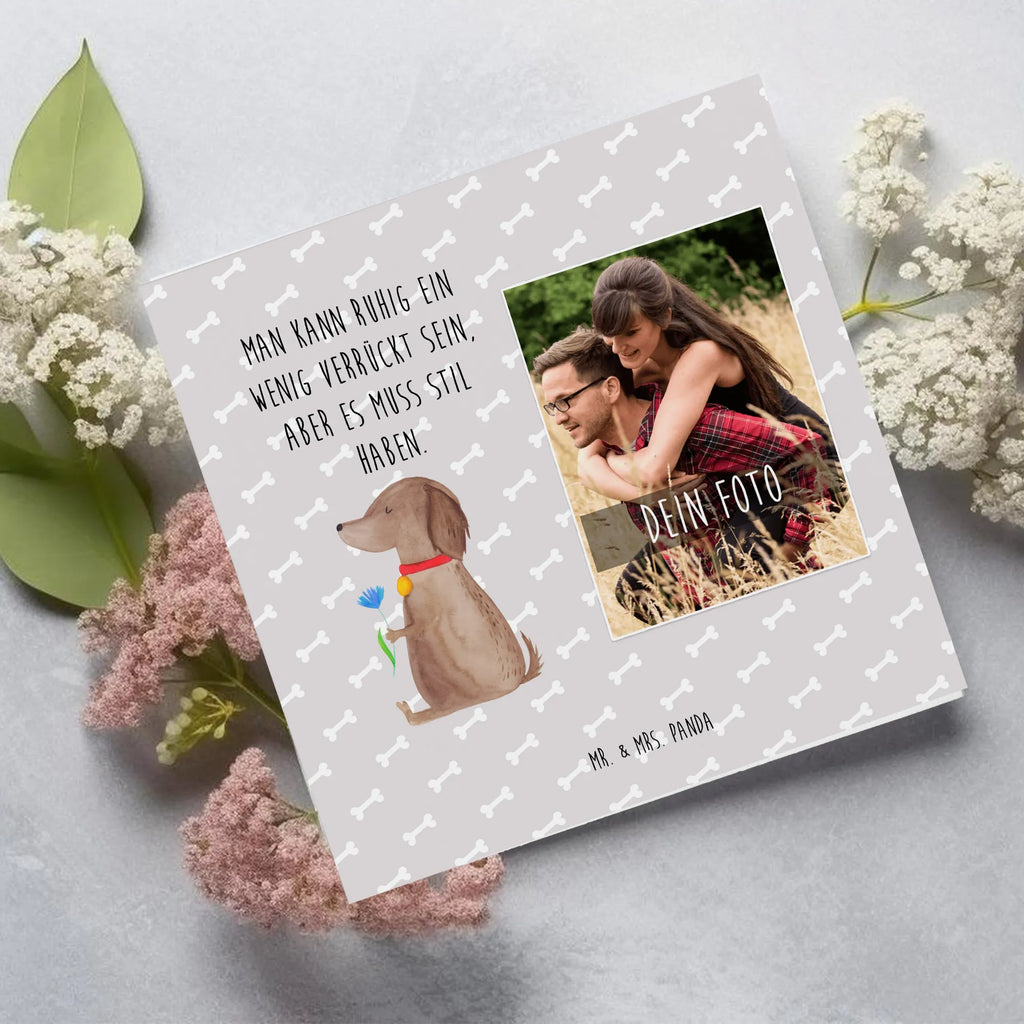 Personalisierte Foto Deluxe Karte Hund Blume Personalisierte Foto Grußkarte, Hund, Hundemotiv, Haustier, Hunderasse, Tierliebhaber, Hundebesitzer, Sprüche, Frauchen, Hunde, Hundeliebe