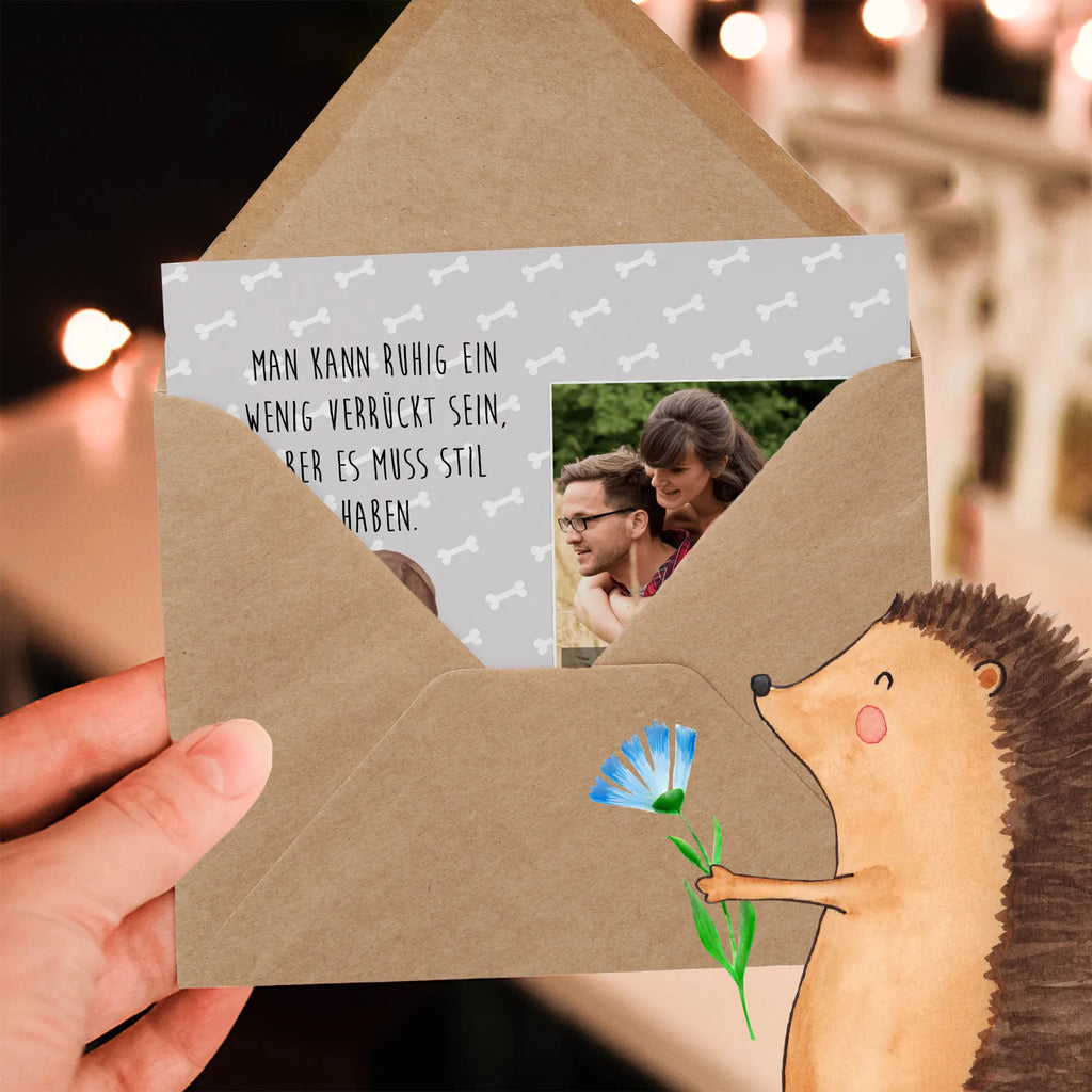 Personalisierte Foto Deluxe Karte Hund Blume Personalisierte Foto Grußkarte, Hund, Hundemotiv, Haustier, Hunderasse, Tierliebhaber, Hundebesitzer, Sprüche, Frauchen, Hunde, Hundeliebe