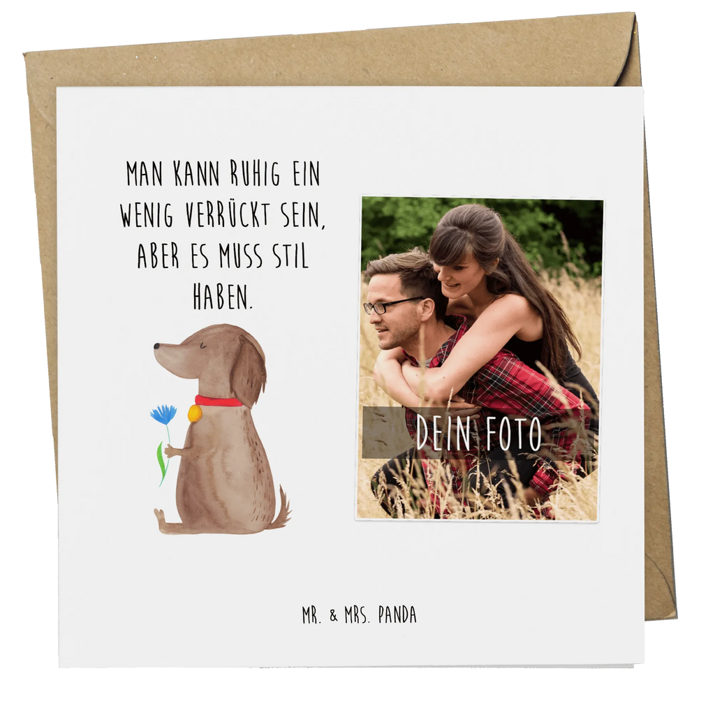 Personalisierte Foto Deluxe Karte Hund Blume Personalisierte Foto Grußkarte, Hund, Hundemotiv, Haustier, Hunderasse, Tierliebhaber, Hundebesitzer, Sprüche, Frauchen, Hunde, Hundeliebe