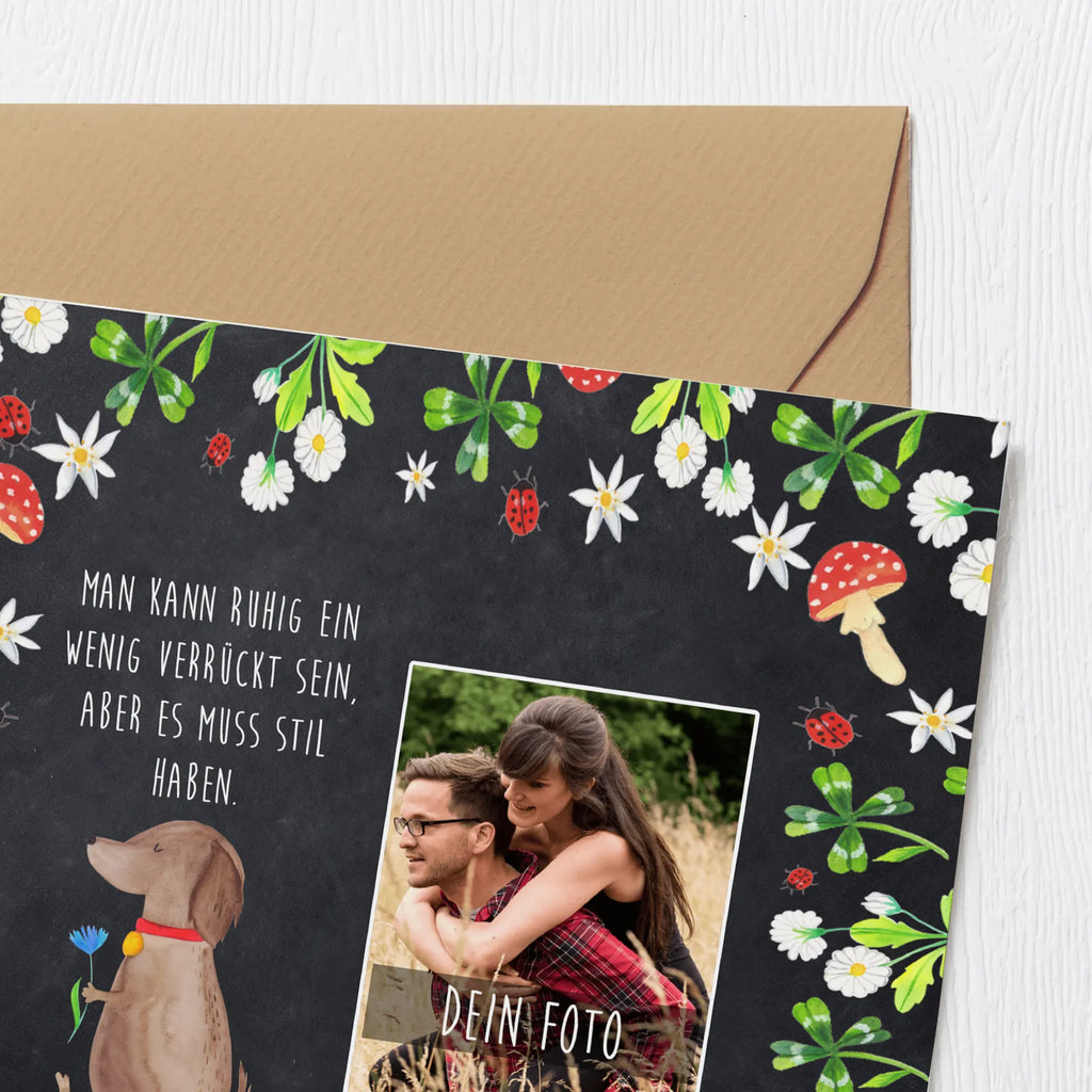 Personalisierte Foto Deluxe Karte Hund Blume Personalisierte Foto Grußkarte, Hund, Hundemotiv, Haustier, Hunderasse, Tierliebhaber, Hundebesitzer, Sprüche, Frauchen, Hunde, Hundeliebe