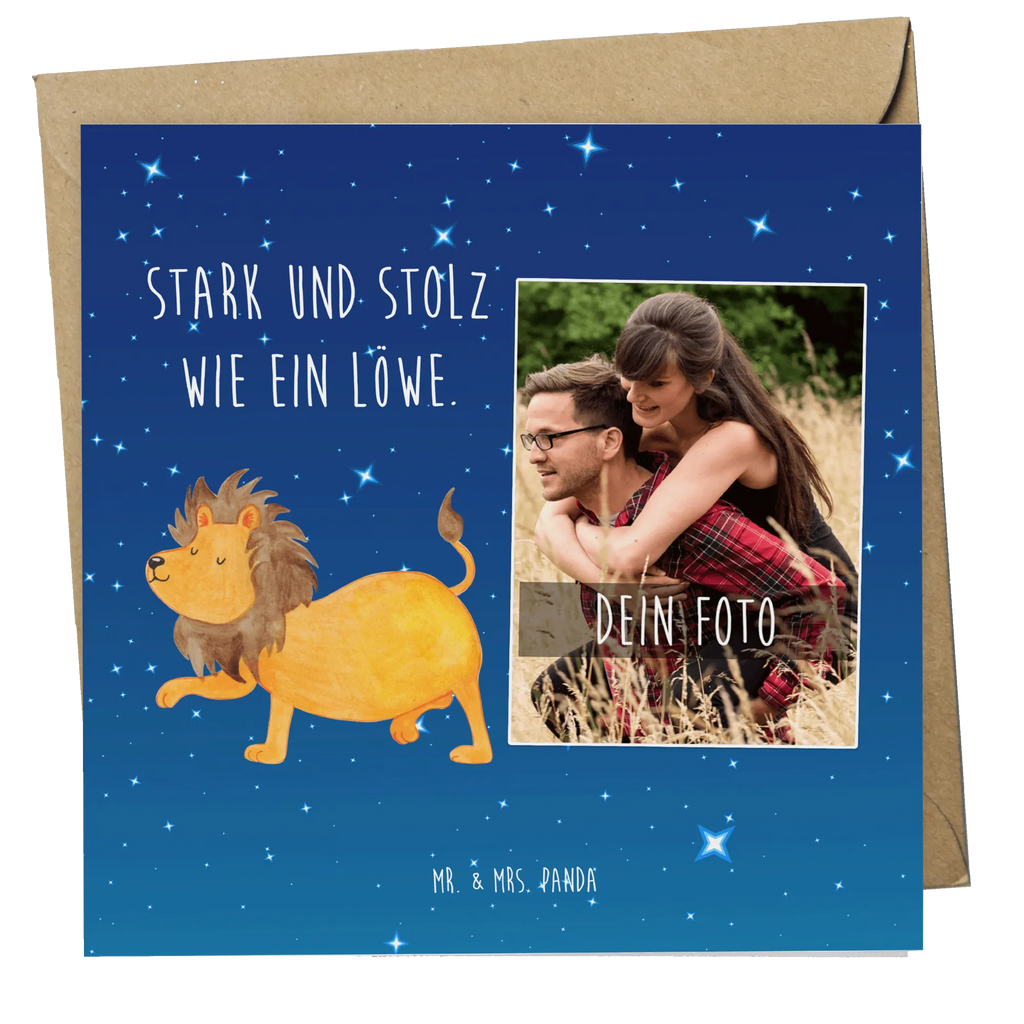 Personalized Photo Deluxe Card Star sign Lion Personalisierte Foto Grußkarte, Tierkreiszeichen, Sternzeichen, Horoskop, Astrologie, Aszendent, Geschenk August, Löwe Geschenk, König der Tiere, Geburtstag Juli, Geschenk Juli, Geburtstag August, Löwe Sternzeichen