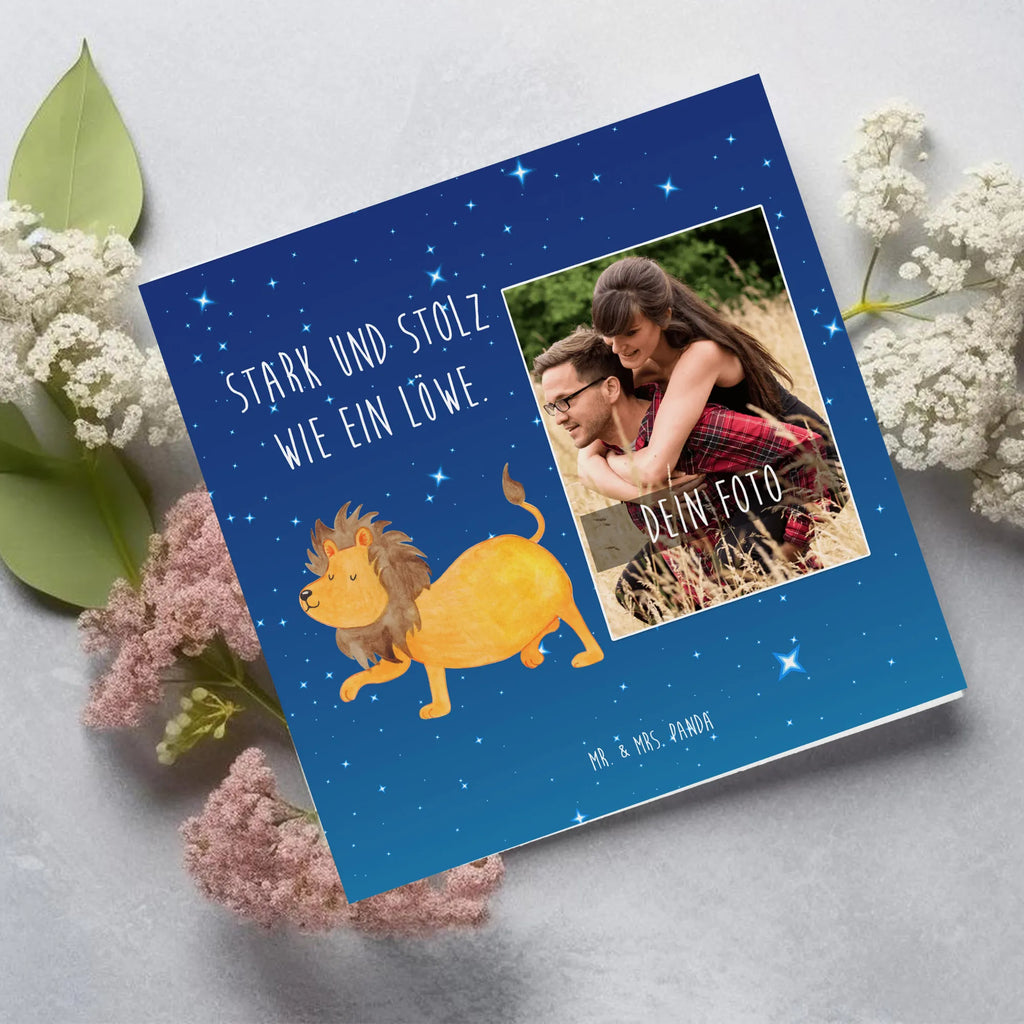 Personalized Photo Deluxe Card Star sign Lion Personalisierte Foto Grußkarte, Tierkreiszeichen, Sternzeichen, Horoskop, Astrologie, Aszendent, Geschenk August, Löwe Geschenk, König der Tiere, Geburtstag Juli, Geschenk Juli, Geburtstag August, Löwe Sternzeichen