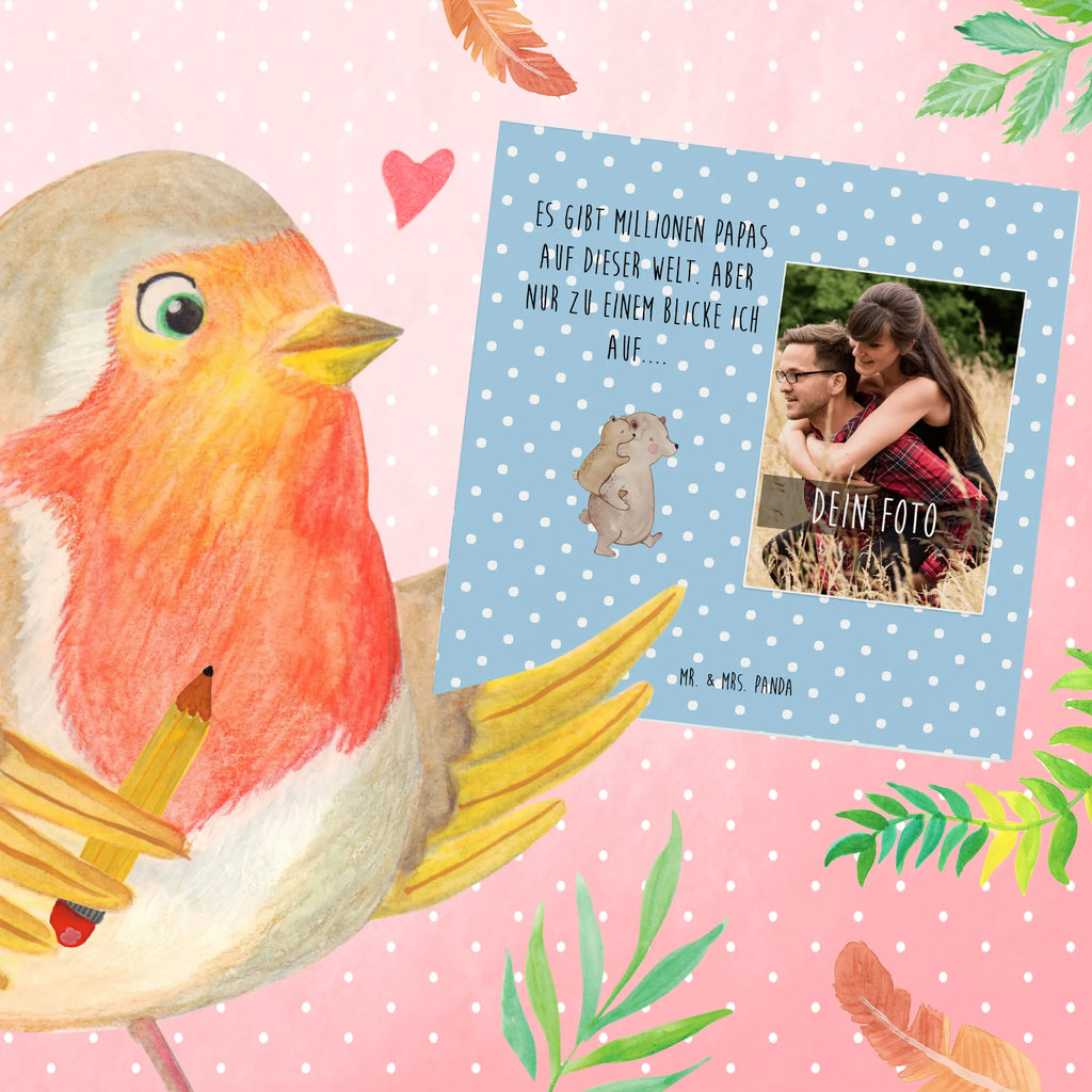 Personalized Photo Deluxe Card Papa Bear Personalisierte Foto Grußkarte, Familie, Vatertag, Muttertag, Bruder, Schwester, Mama, Papa, Oma, Opa, Geschenk, Onkel, Papi, Vater, Geburtstag, Vati