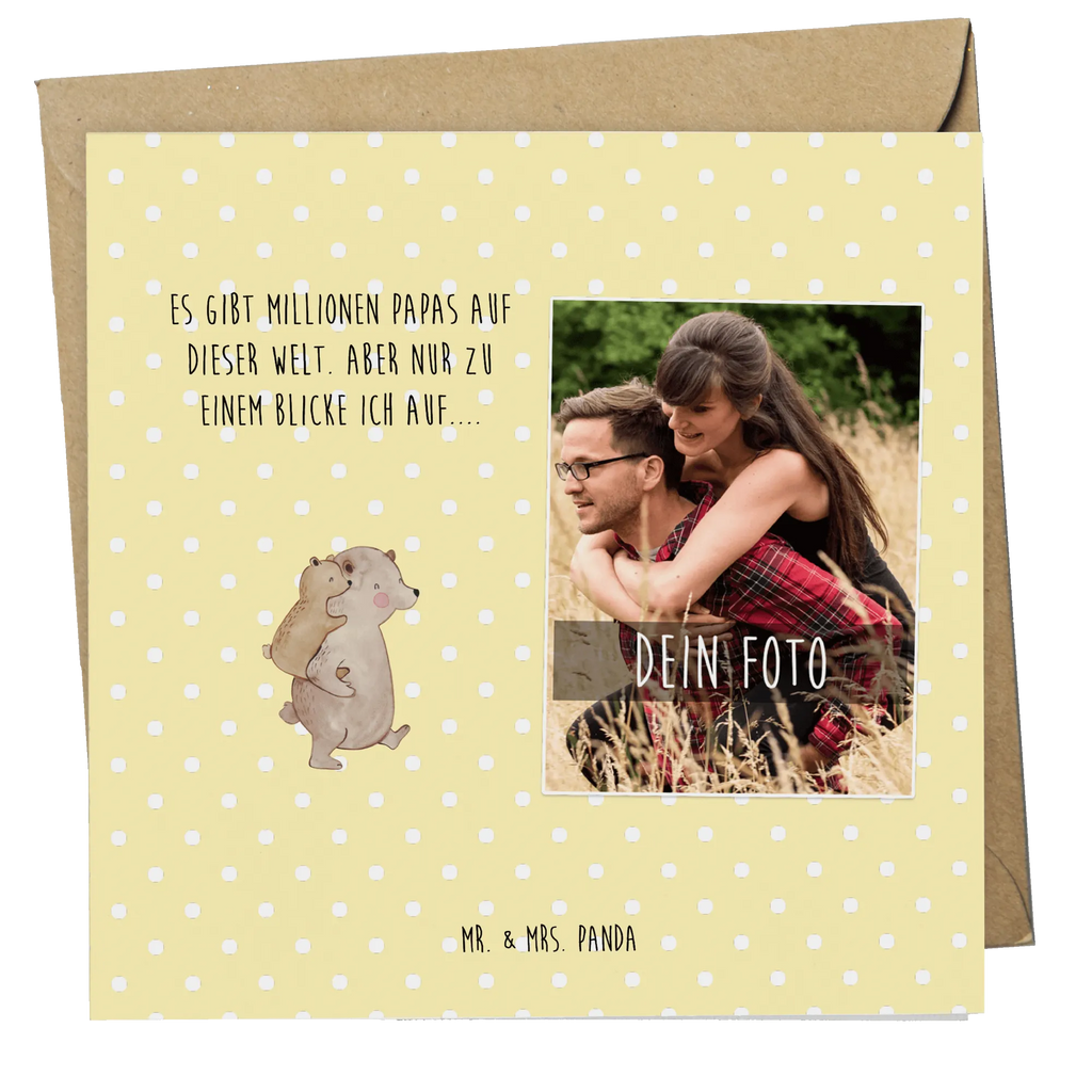 Personalized Photo Deluxe Card Papa Bear Personalisierte Foto Grußkarte, Familie, Vatertag, Muttertag, Bruder, Schwester, Mama, Papa, Oma, Opa, Geschenk, Onkel, Papi, Vater, Geburtstag, Vati