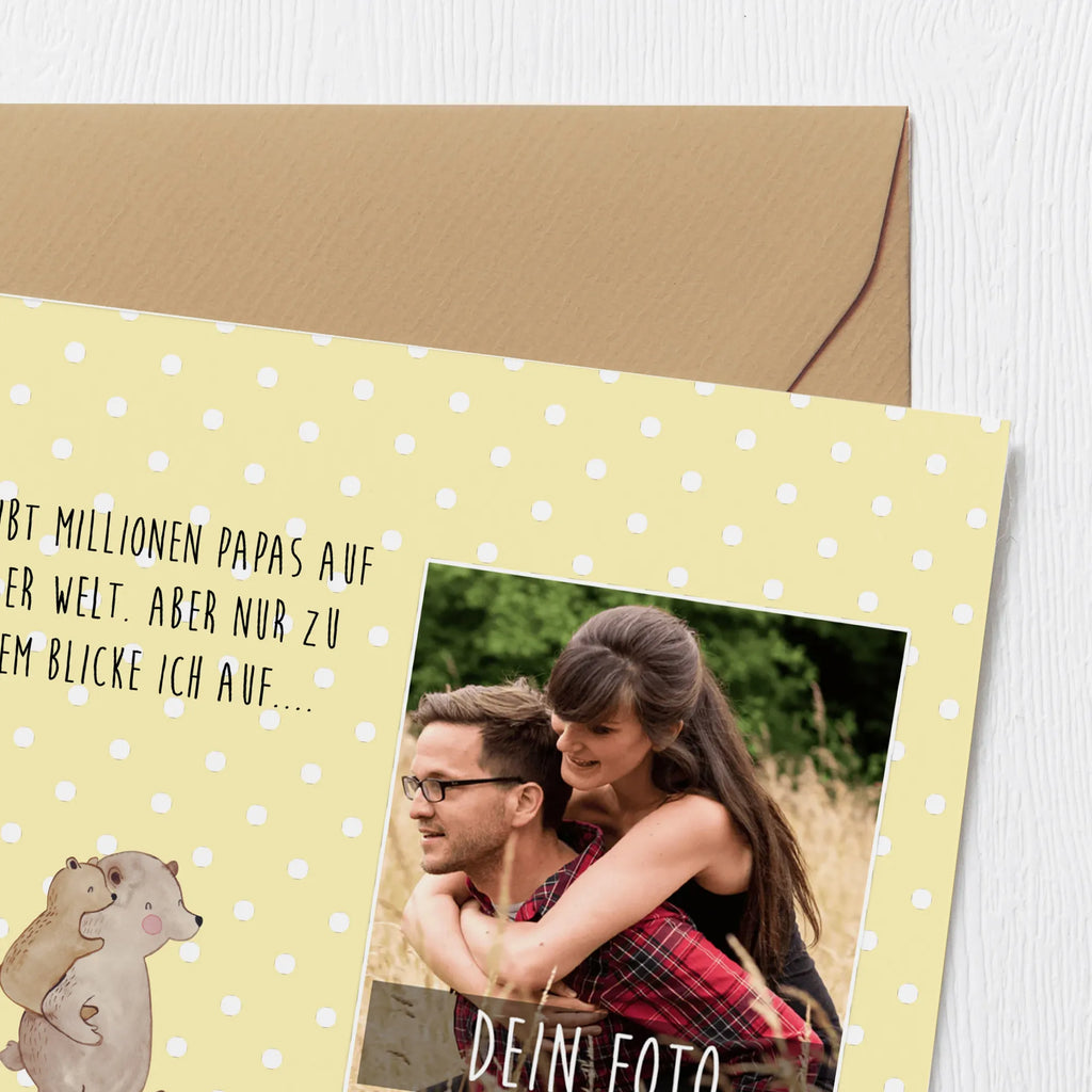 Personalized Photo Deluxe Card Papa Bear Personalisierte Foto Grußkarte, Familie, Vatertag, Muttertag, Bruder, Schwester, Mama, Papa, Oma, Opa, Geschenk, Onkel, Papi, Vater, Geburtstag, Vati