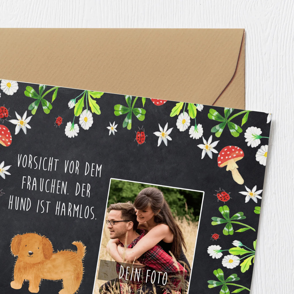 Personalized Photo Deluxe Card Dog fluffy Personalisierte Foto Grußkarte, Hund, Hundemotiv, Haustier, Hunderasse, Tierliebhaber, Hundebesitzer, Sprüche, Hundemama, Hunde, Hundeliebe, Frauchen