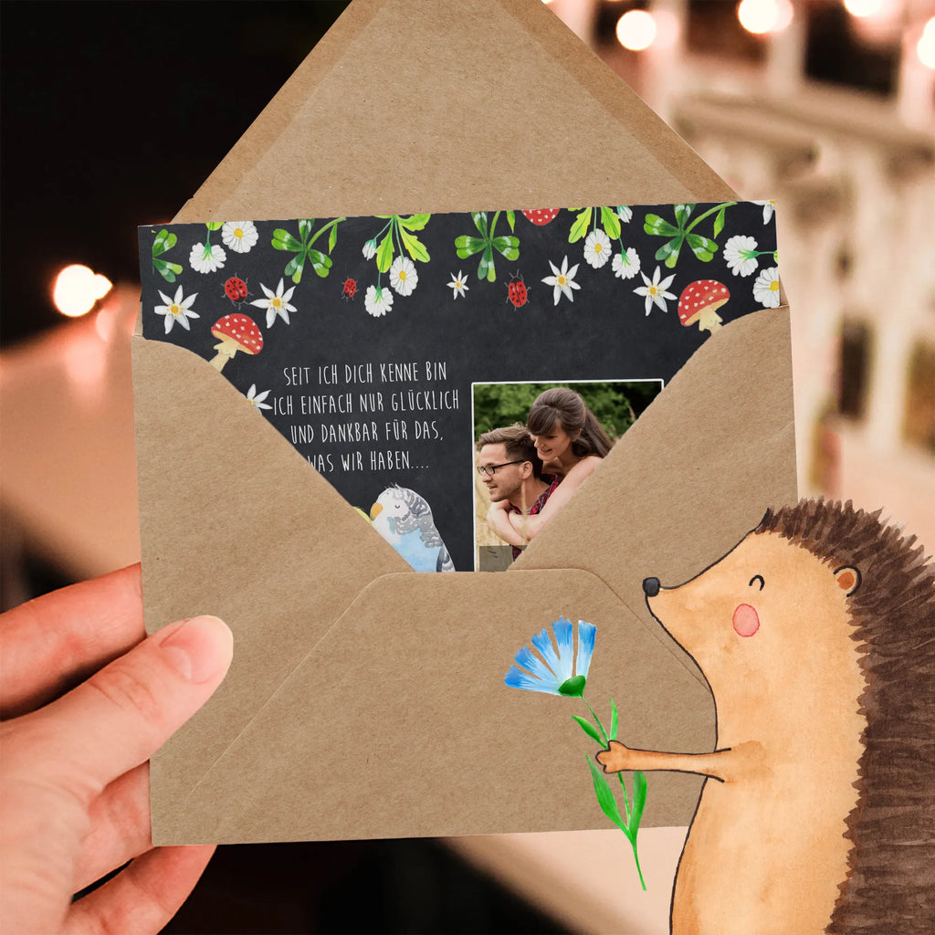 Personalisierte Foto Deluxe Karte Wellensittich Liebe Personalisierte Foto Grußkarte, Liebe, Partner, Freund, Freundin, Ehemann, Ehefrau, Heiraten, Verlobung, Heiratsantrag, Liebesgeschenk, Jahrestag, Hocheitstag, Kuscheln, Vögel, Wellensittich, Nähe, Vertrauen