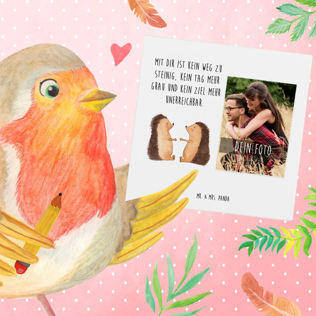 Personalized Photo Deluxe Card Hedgehogs in love Personalisierte Foto Grußkarte, Liebe, Partner, Freund, Freundin, Ehemann, Ehefrau, Heiraten, Verlobung, Heiratsantrag, Liebesgeschenk, Jahrestag, Hocheitstag, Verliebt, Hochzeitstag, Igel, Verlobt, Hochzeit, Liebesbeweis, Verheiratet, Geschenk