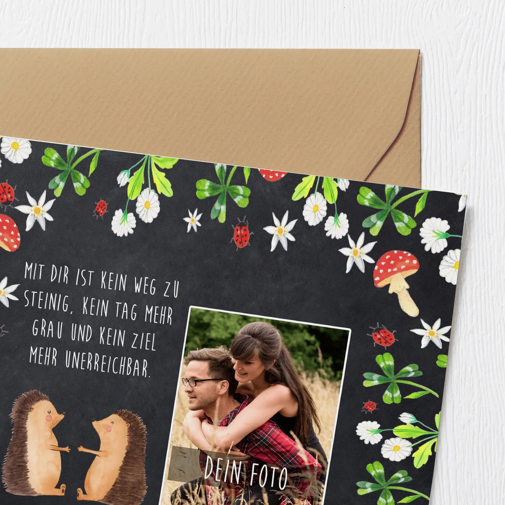 Personalized Photo Deluxe Card Hedgehogs in love Personalisierte Foto Grußkarte, Liebe, Partner, Freund, Freundin, Ehemann, Ehefrau, Heiraten, Verlobung, Heiratsantrag, Liebesgeschenk, Jahrestag, Hocheitstag, Verliebt, Hochzeitstag, Igel, Verlobt, Hochzeit, Liebesbeweis, Verheiratet, Geschenk