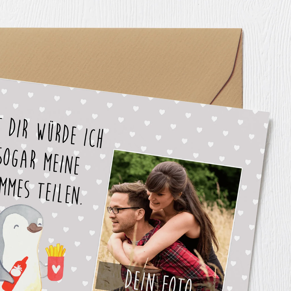 Personalisierte Foto Deluxe Karte Pinguin Pommes Personalisierte Foto Grußkarte, Liebe, Partner, Freund, Freundin, Ehemann, Ehefrau, Heiraten, Verlobung, Heiratsantrag, Liebesgeschenk, Jahrestag, Hocheitstag, Geschenk für Freundin, Hochzeitstag, Geschenk für Partner, Geschenk für Frauen, Mitbringsel, für Ehemann, Valentinstag, Liebesbeweis, für Männer