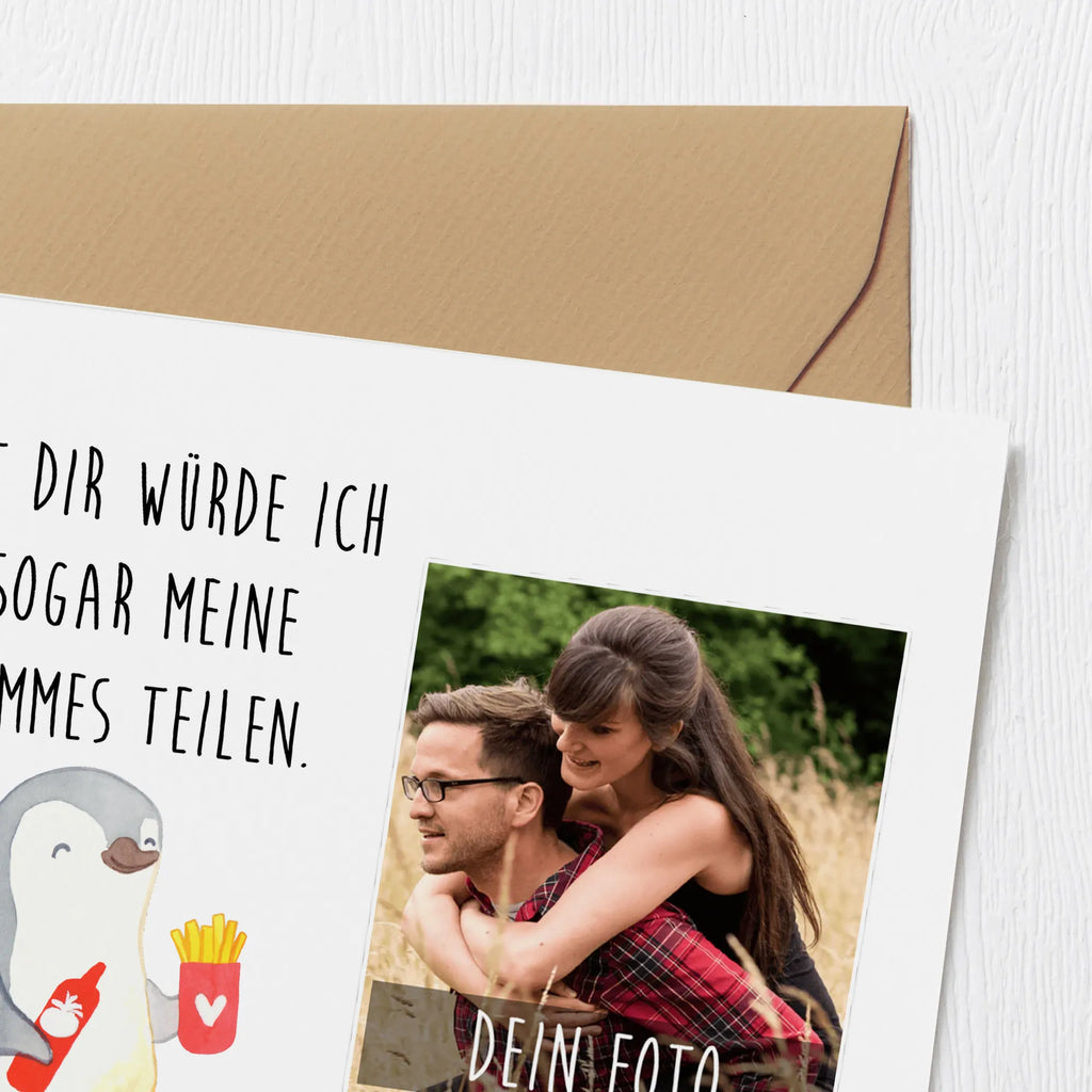 Personalisierte Foto Deluxe Karte Pinguin Pommes Personalisierte Foto Grußkarte, Liebe, Partner, Freund, Freundin, Ehemann, Ehefrau, Heiraten, Verlobung, Heiratsantrag, Liebesgeschenk, Jahrestag, Hocheitstag, Geschenk für Freundin, Hochzeitstag, Geschenk für Partner, Geschenk für Frauen, Mitbringsel, für Ehemann, Valentinstag, Liebesbeweis, für Männer
