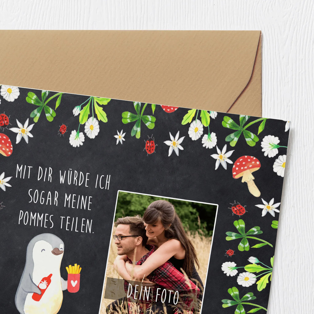 Personalisierte Foto Deluxe Karte Pinguin Pommes Personalisierte Foto Grußkarte, Liebe, Partner, Freund, Freundin, Ehemann, Ehefrau, Heiraten, Verlobung, Heiratsantrag, Liebesgeschenk, Jahrestag, Hocheitstag, Geschenk für Freundin, Hochzeitstag, Geschenk für Partner, Geschenk für Frauen, Mitbringsel, für Ehemann, Valentinstag, Liebesbeweis, für Männer