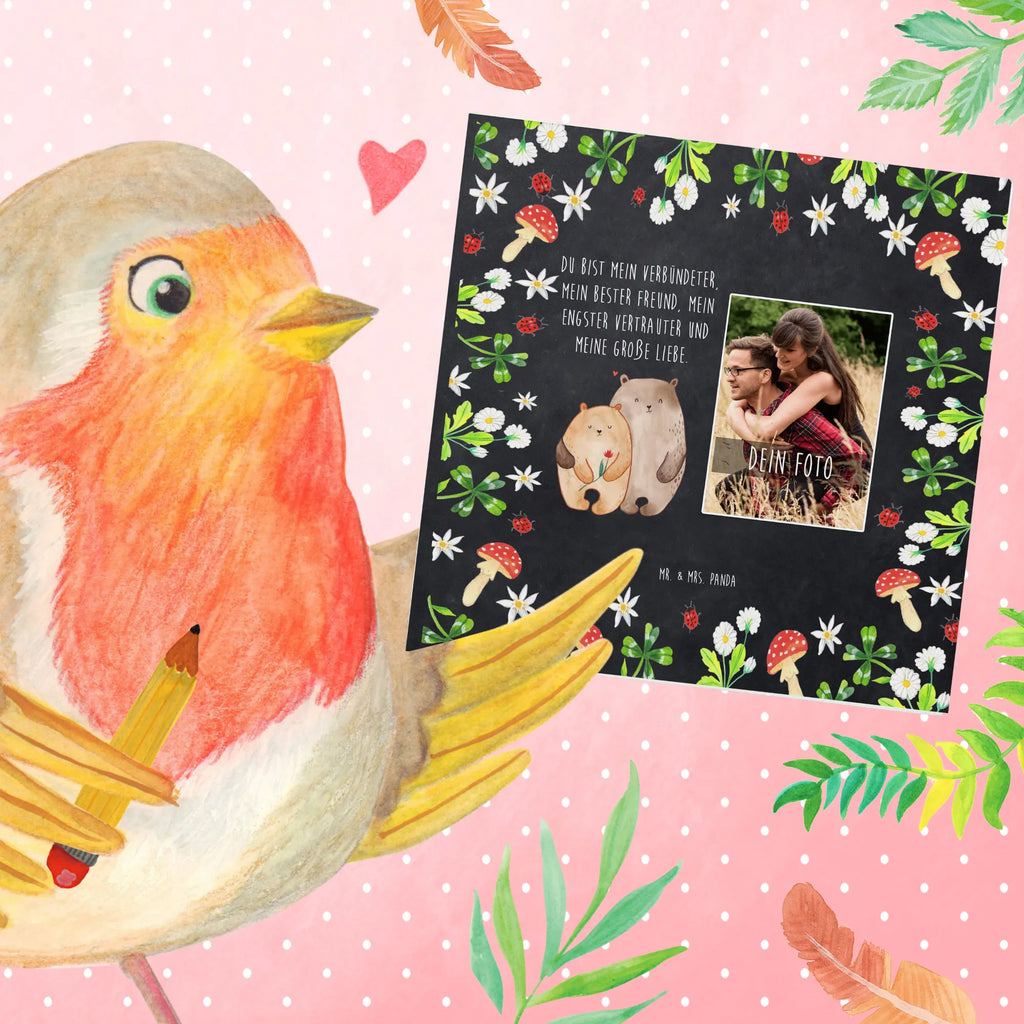 Personalized Photo Deluxe Card Bears in love Personalisierte Foto Grußkarte, Liebe, Partner, Freund, Freundin, Ehemann, Ehefrau, Heiraten, Verlobung, Heiratsantrag, Liebesgeschenk, Jahrestag, Hocheitstag, Liebesbeweis, Bär, Hochzeitstag, Bärchen, Geschenk Freund, Verliebt, Verlobt, Geschenk Freundin, Verheiratet, Bären, Geschenk Hochzeit