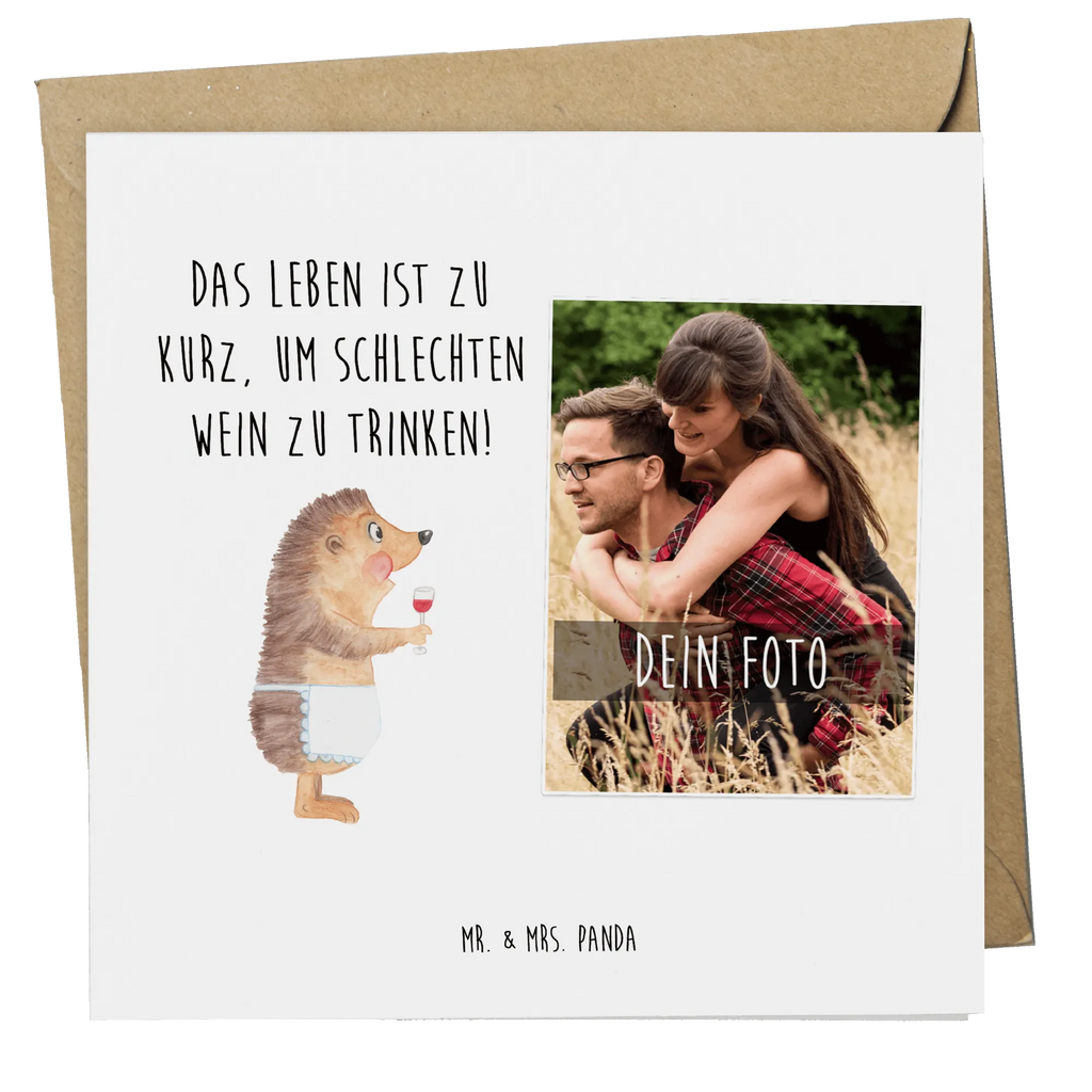 Personalized Photo Deluxe Card Hedgehog wine Personalisierte Foto Grußkarte, Tiermotive, Gute Laune, lustige Sprüche, Tiere, Wein Spruch, Igel, Geschenk Weintrinker, Geschenk Weinliebhaber, Wein Deko, Weinglas, Rotwein, Weißwein, Wein trinken