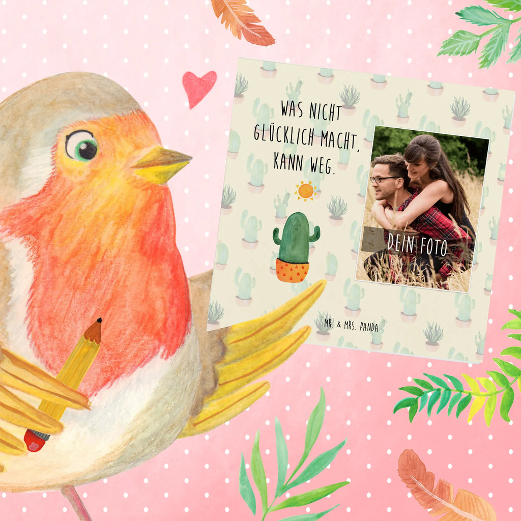 Personalized Photo Deluxe Card cactus Sun Personalisierte Foto Grußkarte, Kaktus, Kakteen, Neustart, Ehebruch, Trennung, Glück, Geschenkidee, Liebeskummer Geschenk, Freundin, glücklich, Sonnenschein, Sonne, Scheidung, Liebe Kaktusliebe, Motivation, Liebeskummer