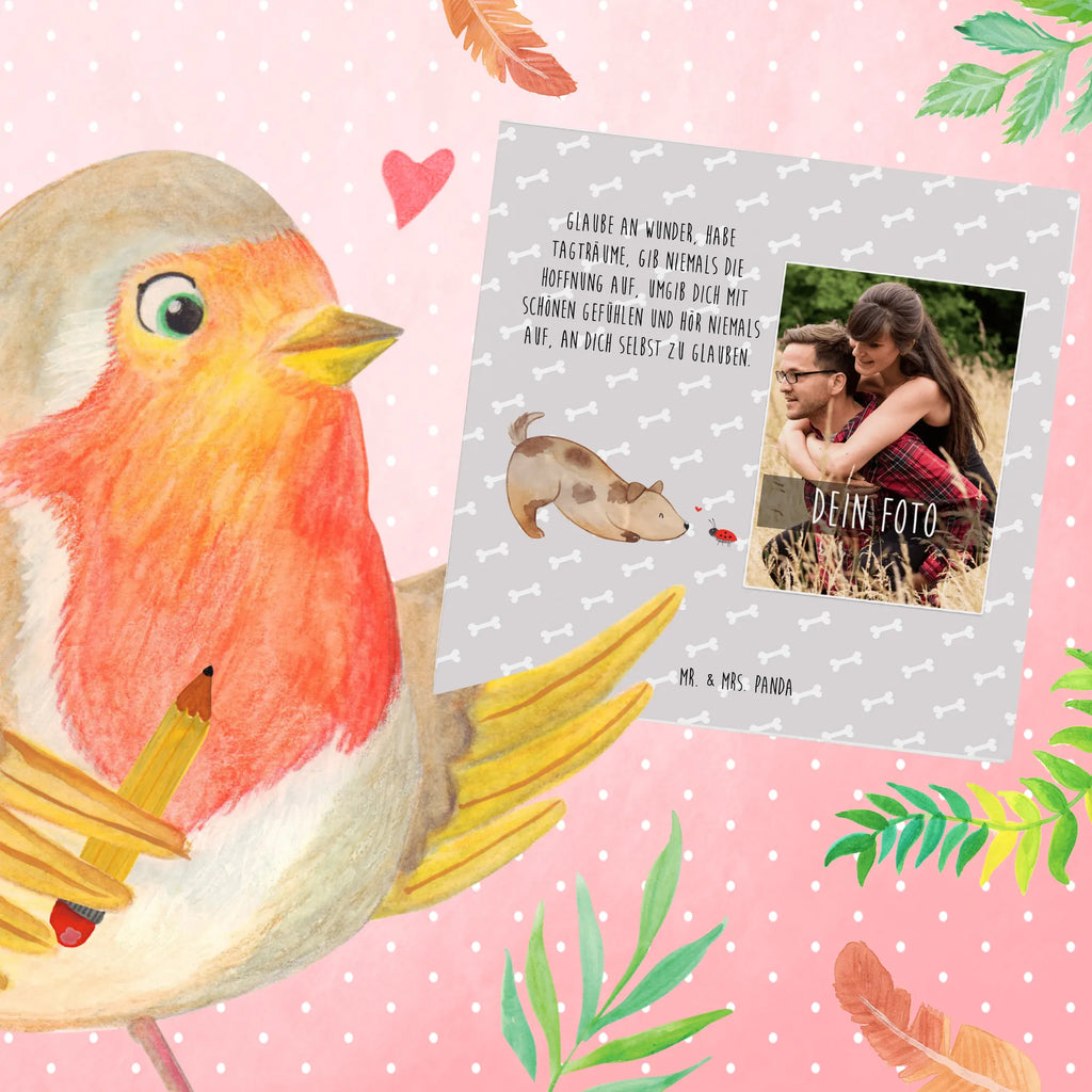 Personalized Photo Deluxe Card Dog ladybug Personalisierte Foto Grußkarte, Hund, Hundemotiv, Haustier, Hunderasse, Tierliebhaber, Hundebesitzer, Sprüche, Hunde, Hundespruch, Mischling, Marienkäfer, Mischlinghund