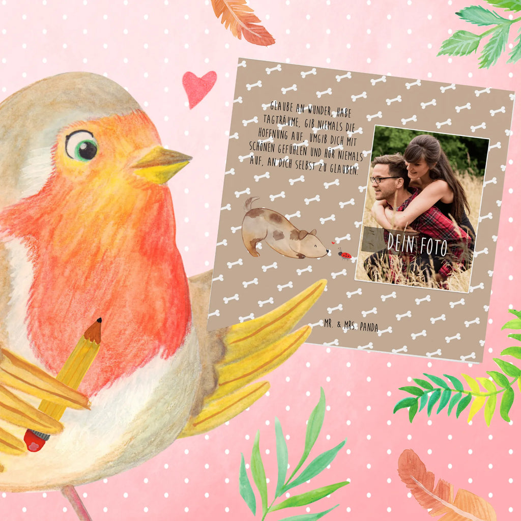 Personalized Photo Deluxe Card Dog ladybug Personalisierte Foto Grußkarte, Hund, Hundemotiv, Haustier, Hunderasse, Tierliebhaber, Hundebesitzer, Sprüche, Hunde, Hundespruch, Mischling, Marienkäfer, Mischlinghund