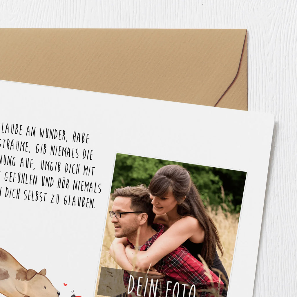 Personalized Photo Deluxe Card Dog ladybug Personalisierte Foto Grußkarte, Hund, Hundemotiv, Haustier, Hunderasse, Tierliebhaber, Hundebesitzer, Sprüche, Hunde, Hundespruch, Mischling, Marienkäfer, Mischlinghund