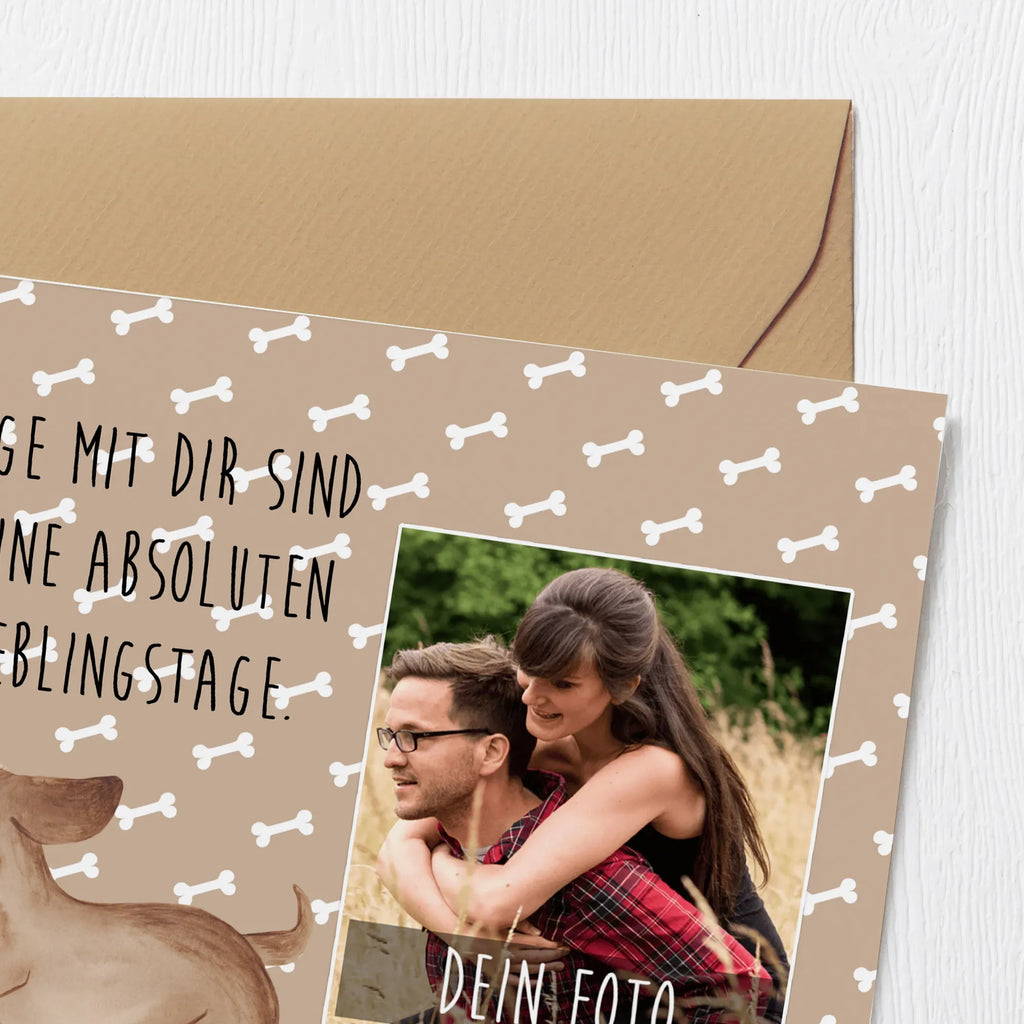 Personalized Photo Deluxe Card Dog dachshund Personalisierte Foto Grußkarte, Hund, Hundemotiv, Haustier, Hunderasse, Tierliebhaber, Hundebesitzer, Sprüche, Dachshund, Dackel, Hunde, happy dog