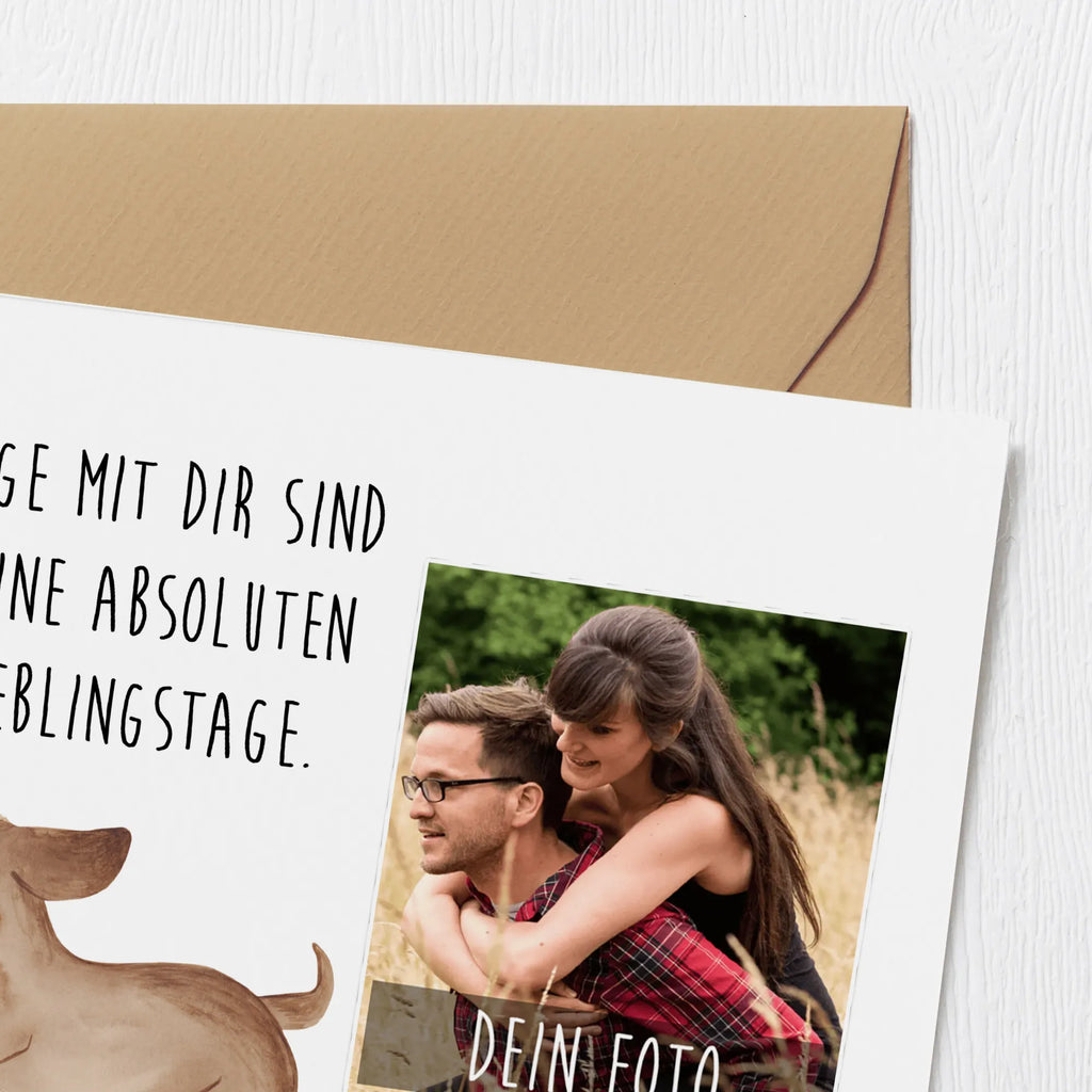 Personalized Photo Deluxe Card Dog dachshund Personalisierte Foto Grußkarte, Hund, Hundemotiv, Haustier, Hunderasse, Tierliebhaber, Hundebesitzer, Sprüche, Dachshund, Dackel, Hunde, happy dog