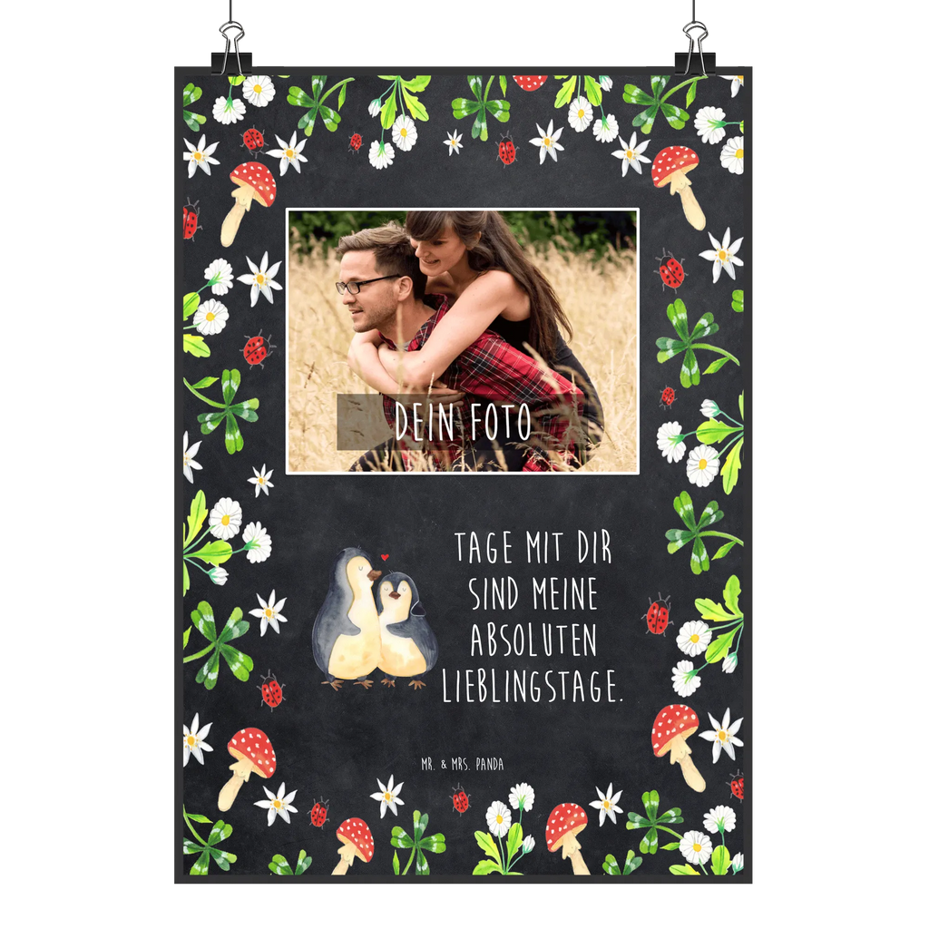 Personalisiertes Foto Poster Pinguin umarmen Personalisiertes Foto Poster, Pinguin, Hochzeitstag, Hochzeit, Verlobung, Liebesbeweis, Hochzeitsgeschenk, Liebe, Liebesgeschenk, Jahrestag, Liebespaar