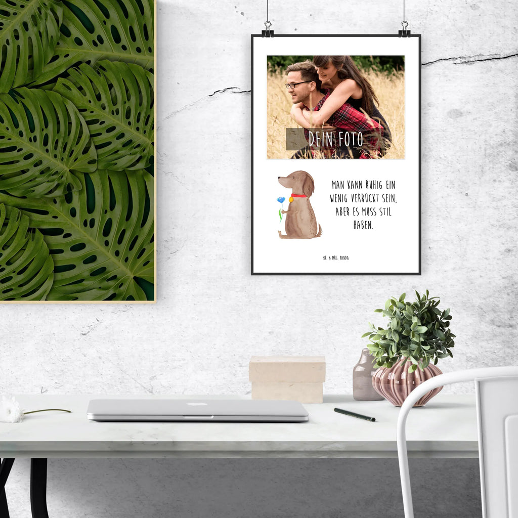 Personalisiertes Foto Poster Hund Blume Personalisiertes Foto Poster, Hund, Hundemotiv, Haustier, Hunderasse, Tierliebhaber, Hundebesitzer, Sprüche, Frauchen, Hundeliebe, Hunde