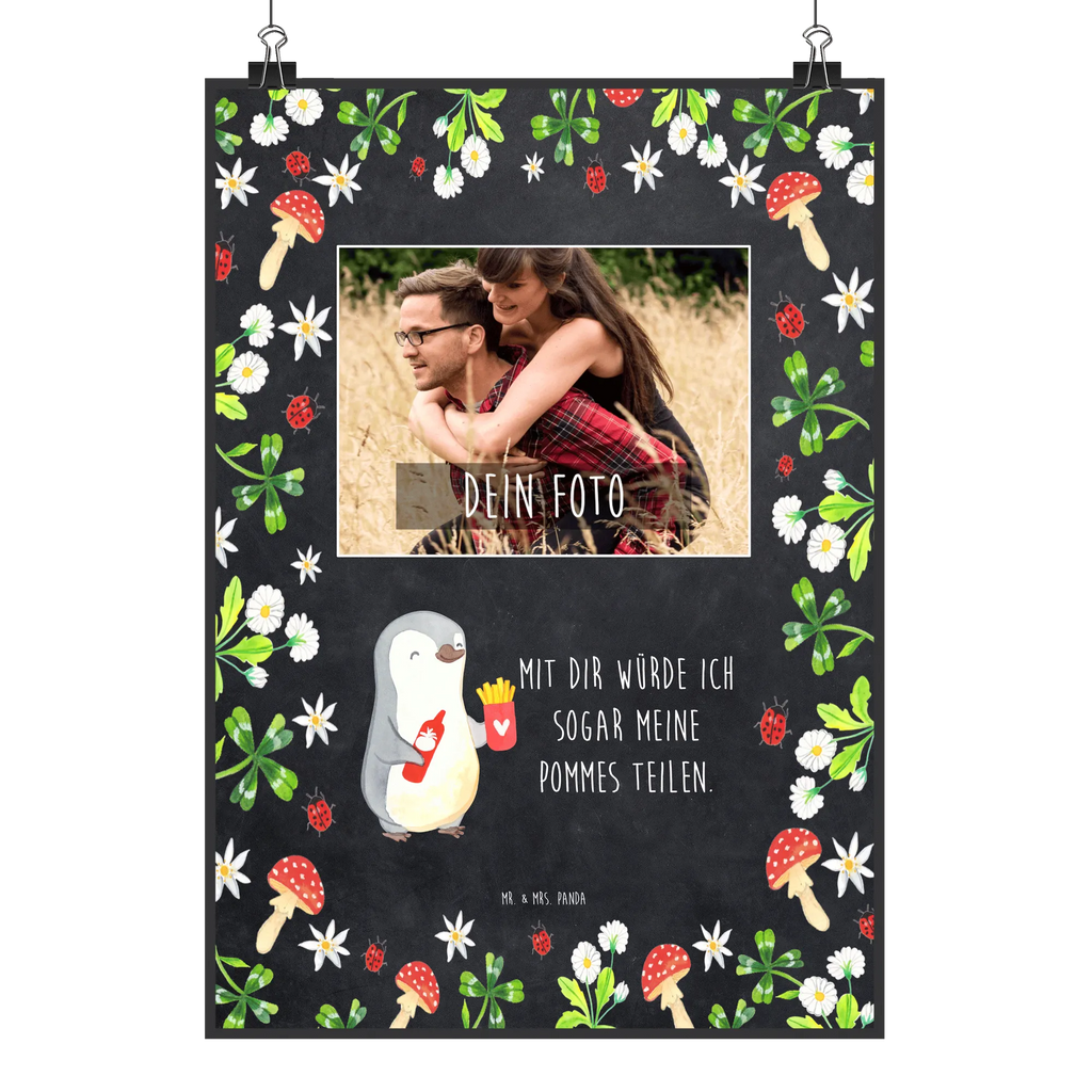 Personalized Photo Poster penguin French fries Personalisiertes Foto Poster, Liebe, Partner, Freund, Freundin, Ehemann, Ehefrau, Heiraten, Verlobung, Heiratsantrag, Liebesgeschenk, Jahrestag, Hocheitstag, Geschenk für Frauen, Liebesbeweis, Geschenk für Freundin, Hochzeitstag, Mitbringsel, Geschenk für Partner, für Männer, Valentinstag, für Ehemann
