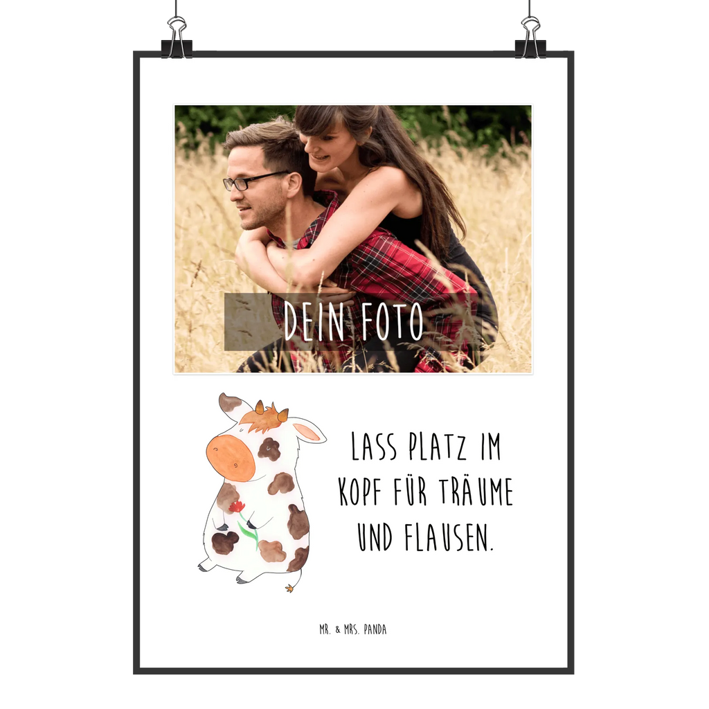 Personalisiertes Foto Poster Kuh Personalisiertes Foto Poster, Bauernhof, Hoftiere, Landwirt, Landwirtin, Kühe, Motivtion, Flausen, Träume, Magie, Hof, Kuh, Milchkuh, Spruch, Milch