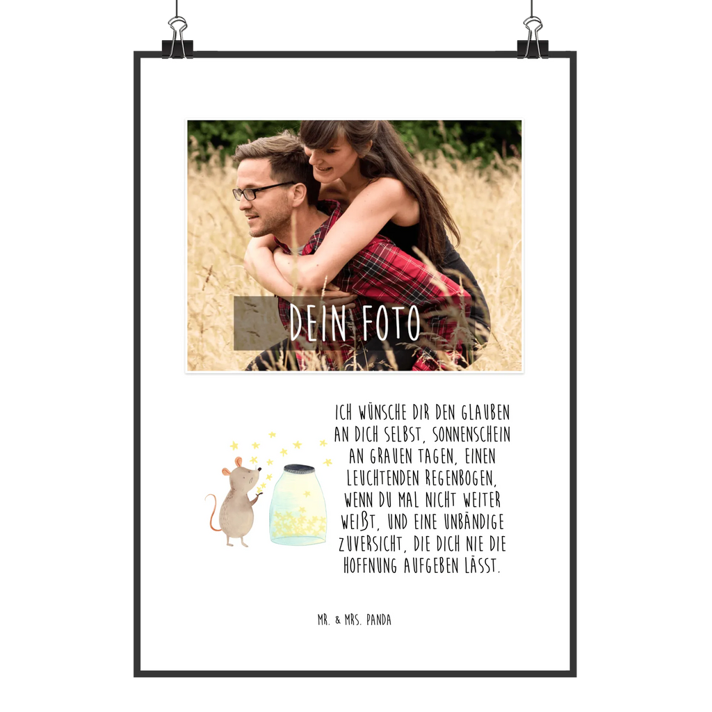 Personalized Photo Poster Mouse Stars Personalisiertes Foto Poster, Tiermotive, Gute Laune, lustige Sprüche, Tiere, Kindergeburtstag, Wunsch, Schwangerschaft, Geburt, Maus, Kind, Träume, Hoffnung, Taufe, Taufgeschenk, Geburtstag, erstes Kind, Sterne