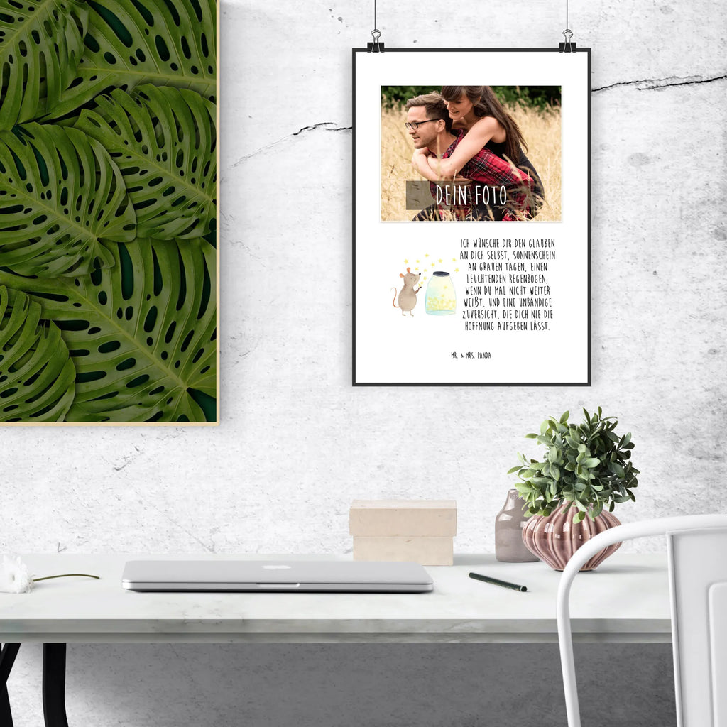 Personalized Photo Poster Mouse Stars Personalisiertes Foto Poster, Tiermotive, Gute Laune, lustige Sprüche, Tiere, Kindergeburtstag, Wunsch, Schwangerschaft, Geburt, Maus, Kind, Träume, Hoffnung, Taufe, Taufgeschenk, Geburtstag, erstes Kind, Sterne