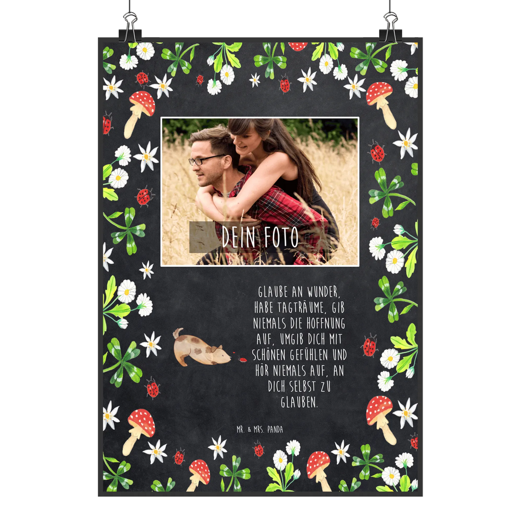 Personalized Photo Poster Dog ladybug Personalisiertes Foto Poster, Haustier, Hundemotiv, Hundebesitzer, Hunderasse, Tierliebhaber, Hund, Sprüche, Hunde, Marienkäfer, Mischling, Mischlinghund, Hundespruch