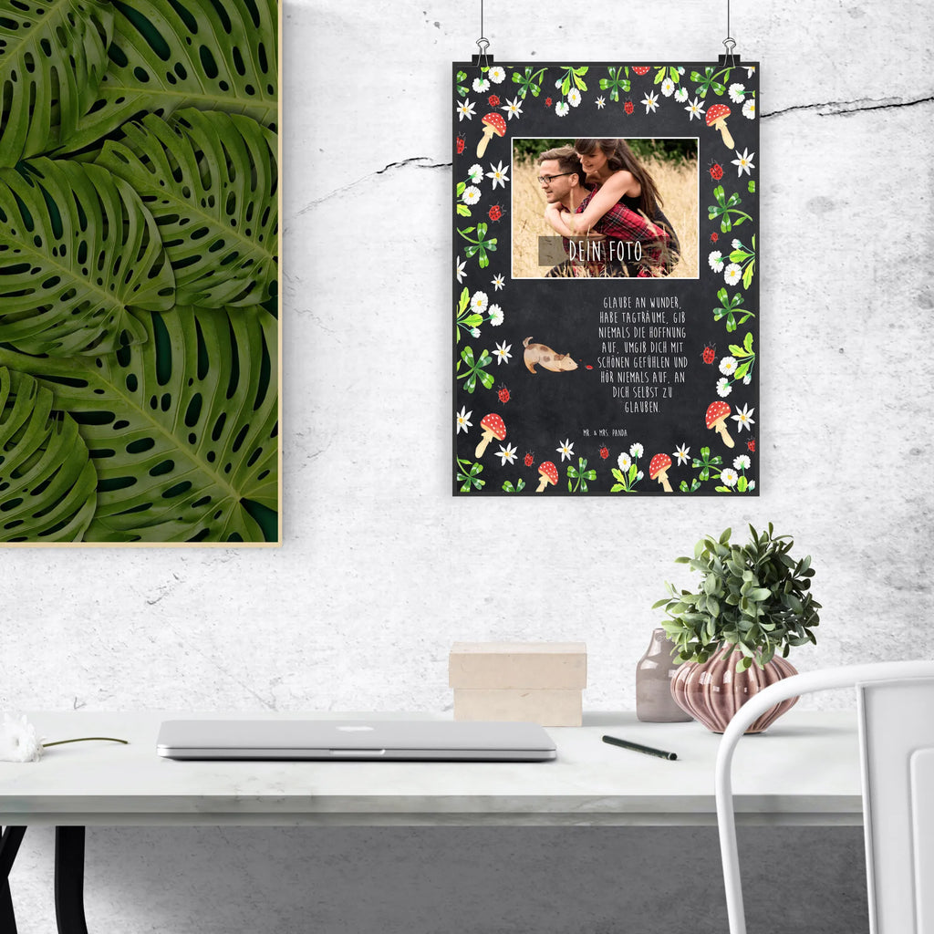 Personalized Photo Poster Dog ladybug Personalisiertes Foto Poster, Haustier, Hundemotiv, Hundebesitzer, Hunderasse, Tierliebhaber, Hund, Sprüche, Hunde, Marienkäfer, Mischling, Mischlinghund, Hundespruch