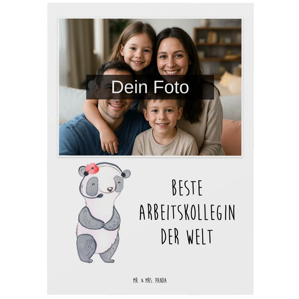 Personalized Photo Postcard panda Best colleague in the world Personalisierte Foto Postkarte, für, Dankeschön, Geschenk, Schenken, Geburtstag, Geburtstagsgeschenk, Geschenkidee, Danke, Bedanken, Mitbringsel, Freude machen, Geschenktipp, Arbeitskollegin, Kollegin, Freundin, Büro, Abschiedsgeschenk, Ruhestand, Arbeit, Mitarbeiterin, Berufsgenossin, Beruf