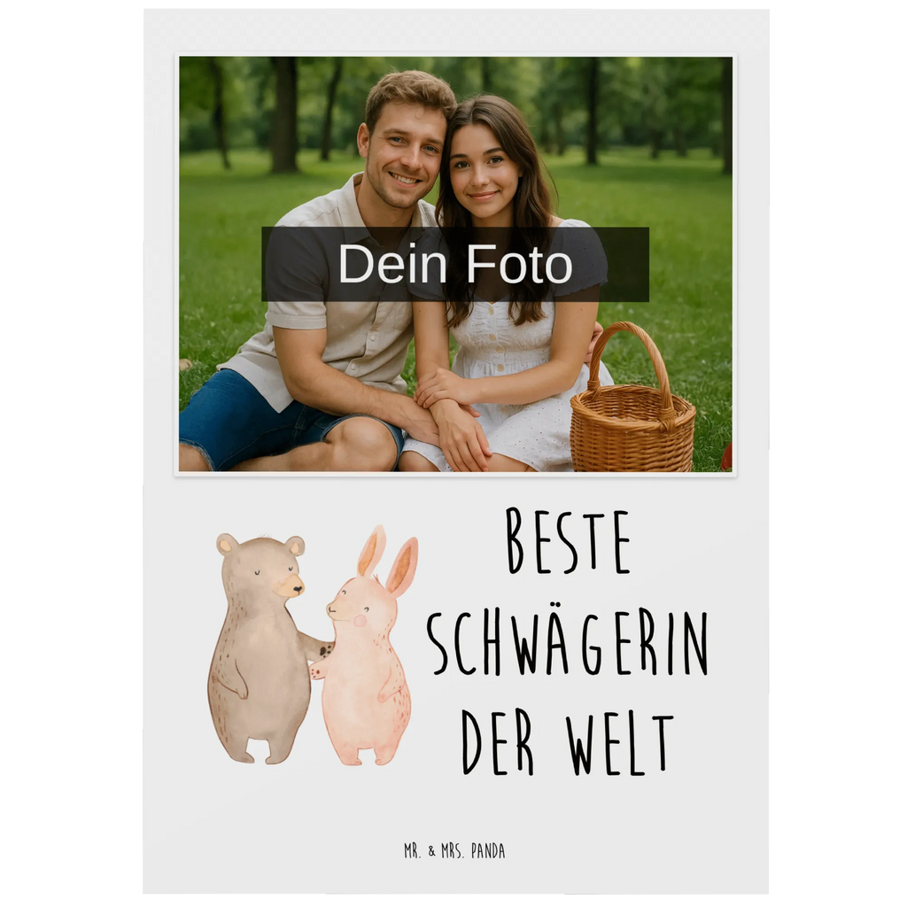 Personalized Photo Postcard Hare Best sister in law in the world Personalisierte Foto Postkarte, für, Dankeschön, Geschenk, Schenken, Geburtstag, Geburtstagsgeschenk, Geschenkidee, Danke, Bedanken, Mitbringsel, Freude machen, Geschenktipp, Schwägerin, Schwähgerin, Schwippschwägerin, Familie, Verwandtschaft, angeheiratet, Frau, Ehemann, Schwester, Ehefrau, Bruder, Partner